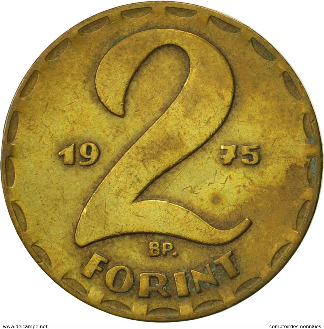 Monnaie, Hongrie, 2 Forint, 1975, Budapest, TTB, Laiton, KM:591 - Hungary