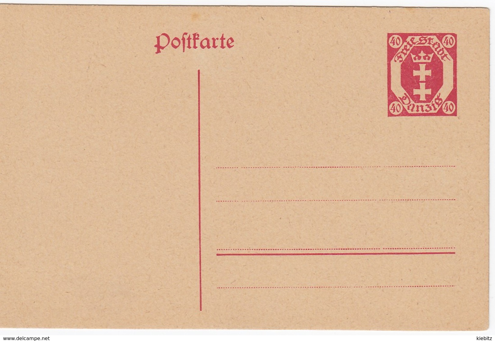 DANZIG 1921 - P 12 - Postwaardestukken