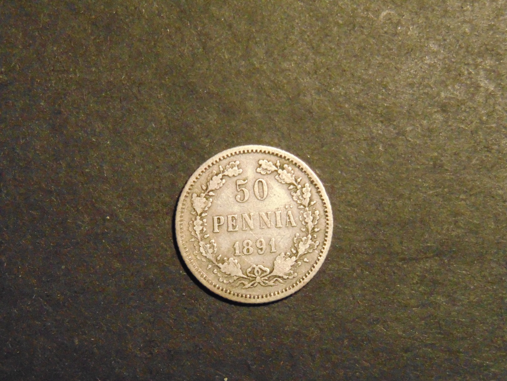 FINLANDE 50 PENNIA 1891 ARGENT - Finlande