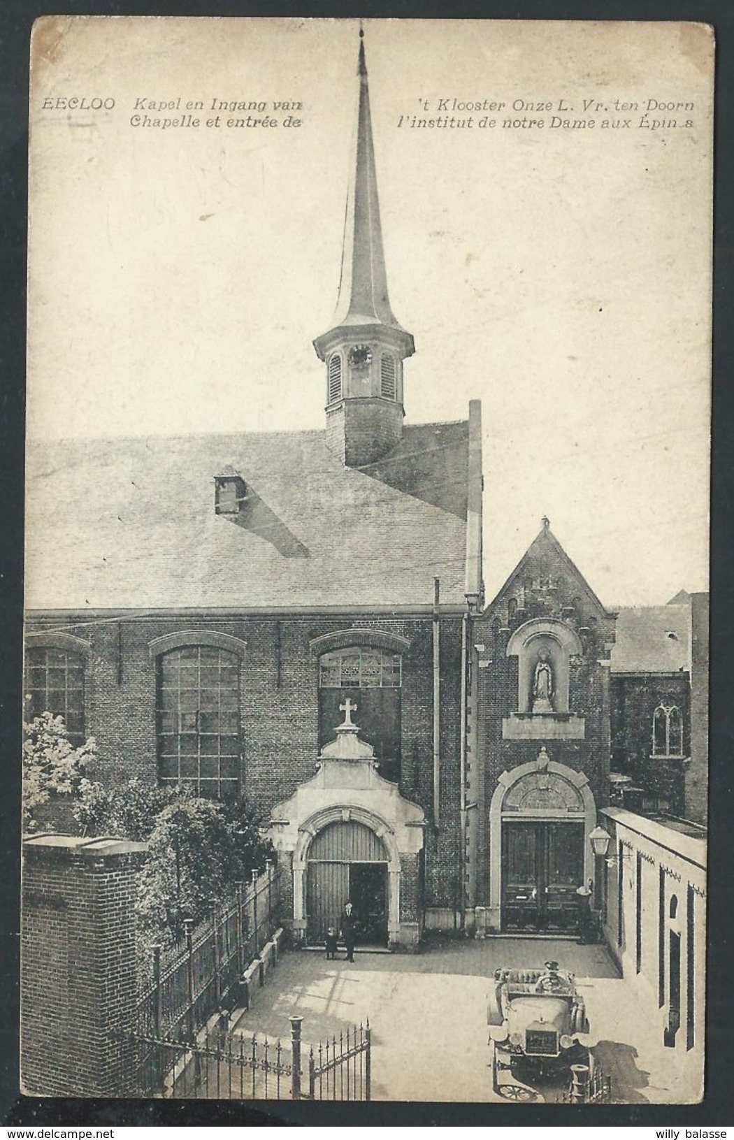 +++ CPA - EEKLO - EECLOO - Chapelle Et Entrée De L'Institut N-D Aux Epines  // - Eeklo