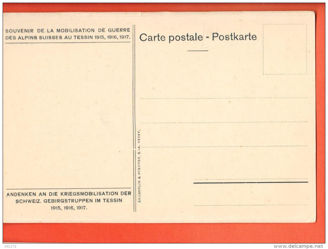 EAP-16 Une Partie De Yass Au Tessin, Cartes Tentes. Militaire. Tessin 1916-17. Dessin De Brélaz - Other & Unclassified