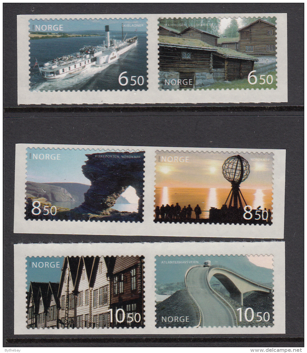 Norway 2006 Scott #1476-#1481 Set Of 6 Tourism - Unused Stamps