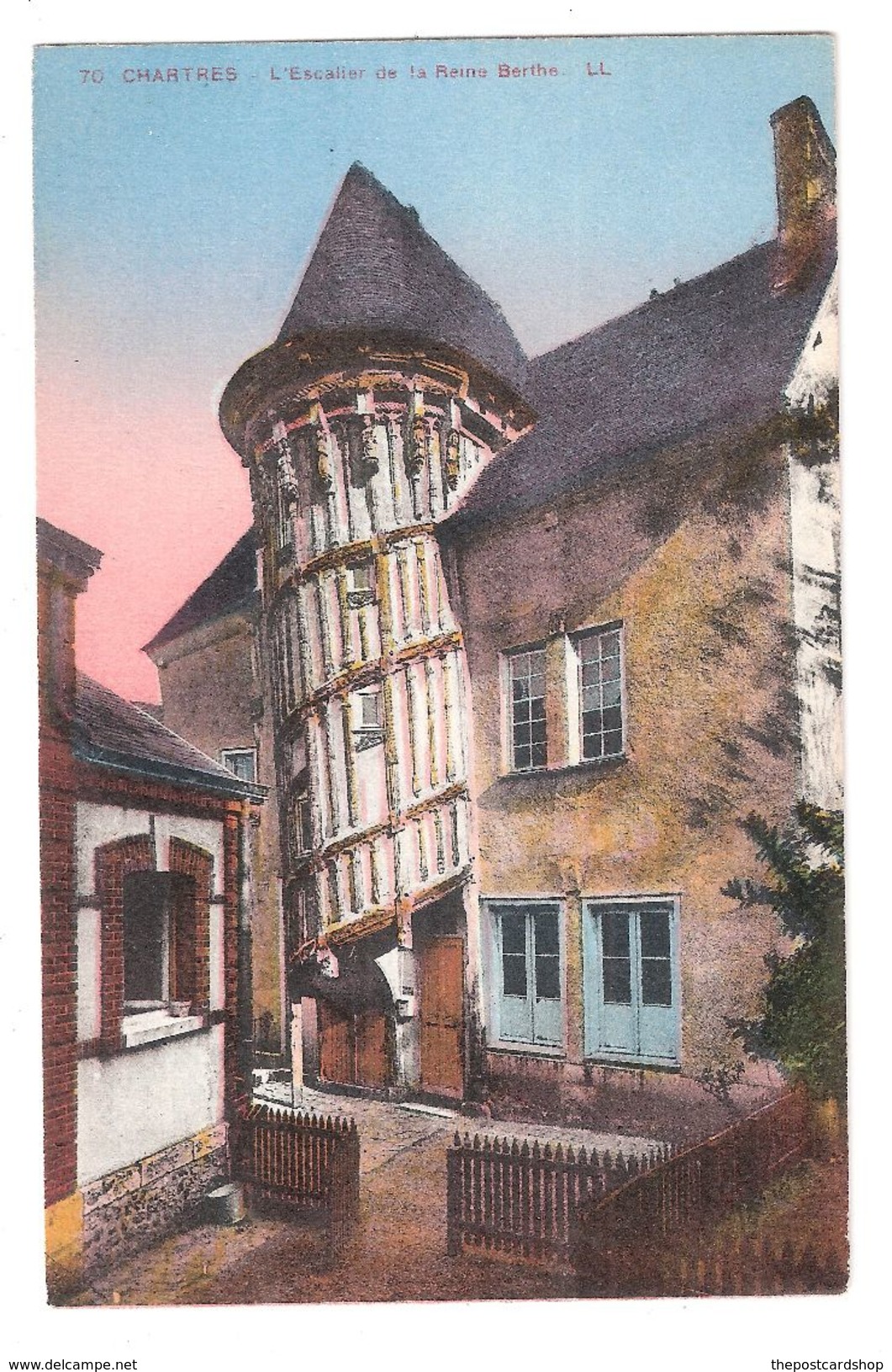 CPA 28 CHARTRES No.70 L'Escalier De La Reine Berthe LL Louis Levy Acheter Immédiatement - Chartres