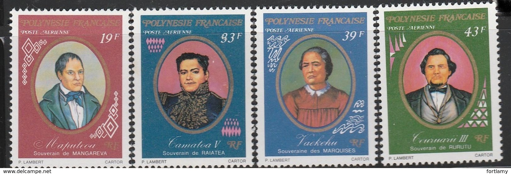 LOT 1304 POLYNESIE PA N°117-118-119-120 ** - Neufs