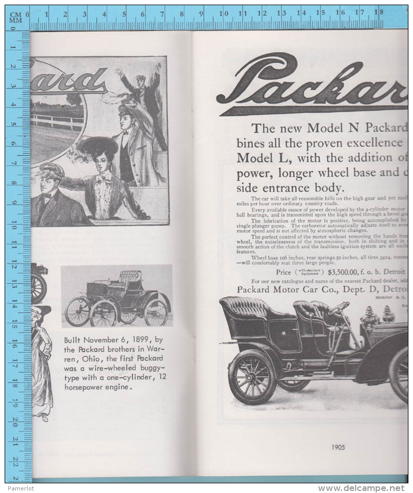 Packard Motor Co. Detroit Mich. USA, Packard 1899-1942, Ed: 1973, 52 Pages  - 5 Scans - Verkehr