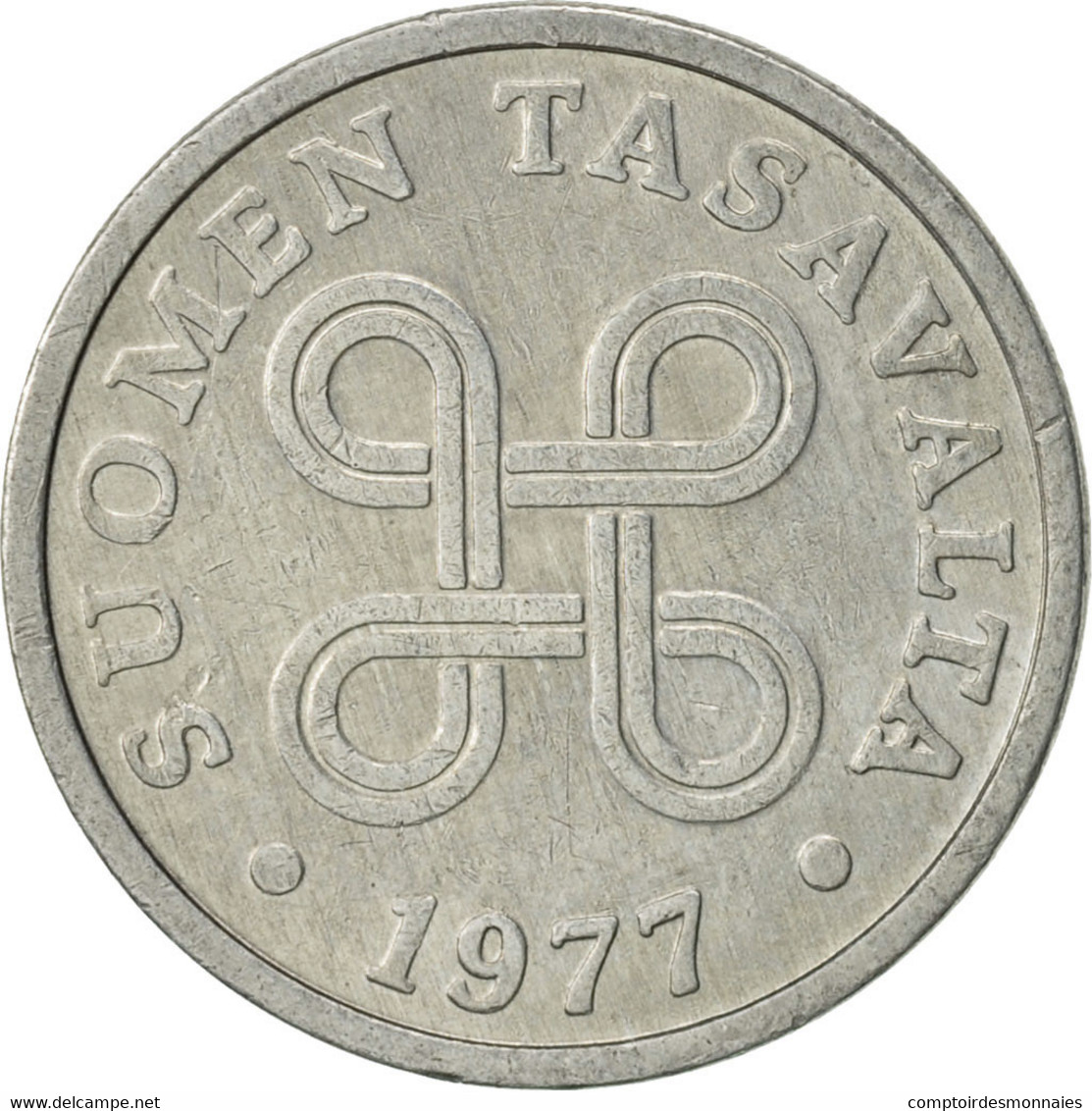 Monnaie, Finlande, 5 Pennia, 1977, TTB+, Aluminium, KM:45a - Finlande