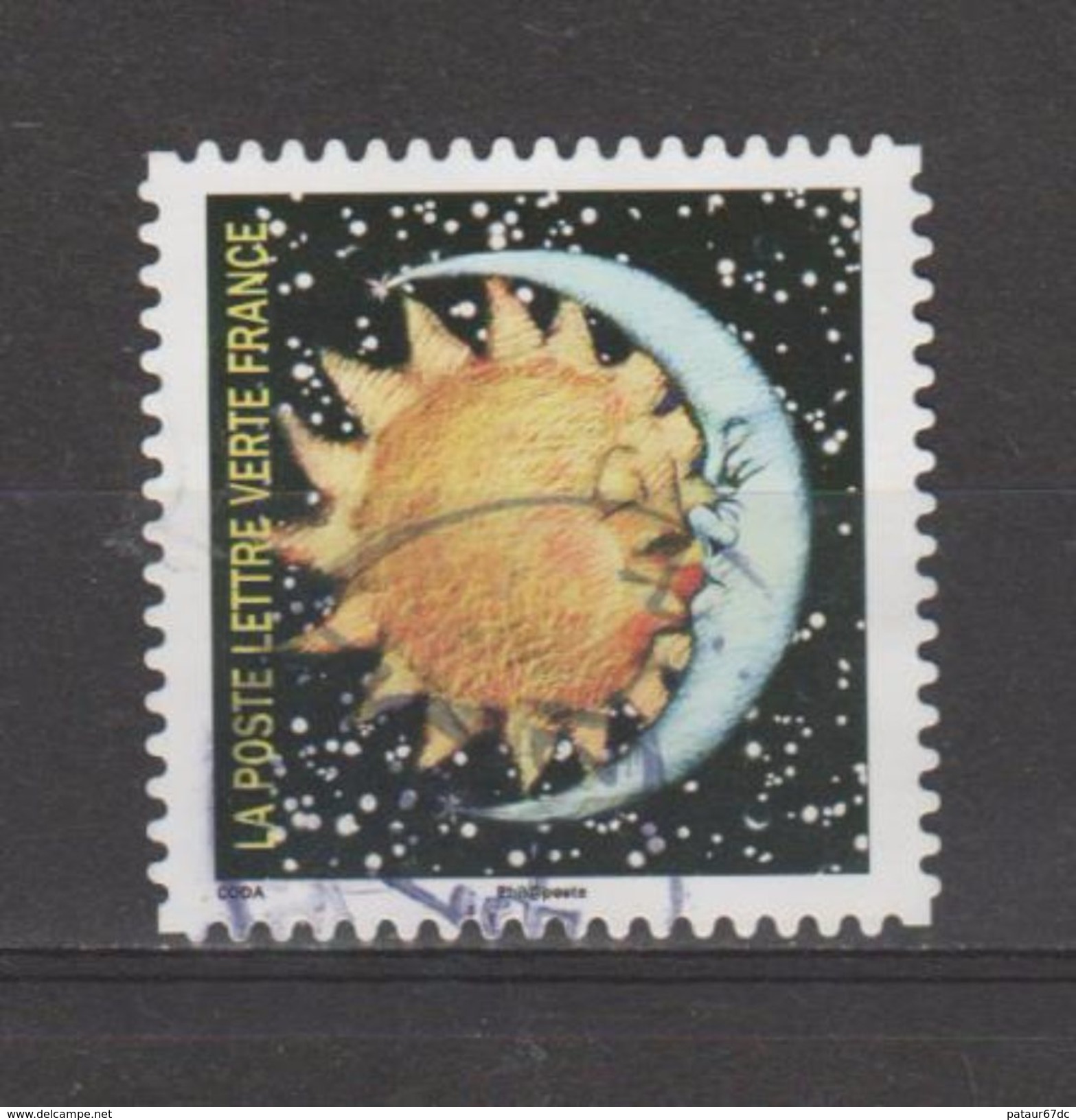 FRANCE / 2016 / Y&T N° AA 1326 : "Correspondances Planétaires" (Soleil & Lune S'embrassant) - Choisi - Cachet Rond - Other & Unclassified