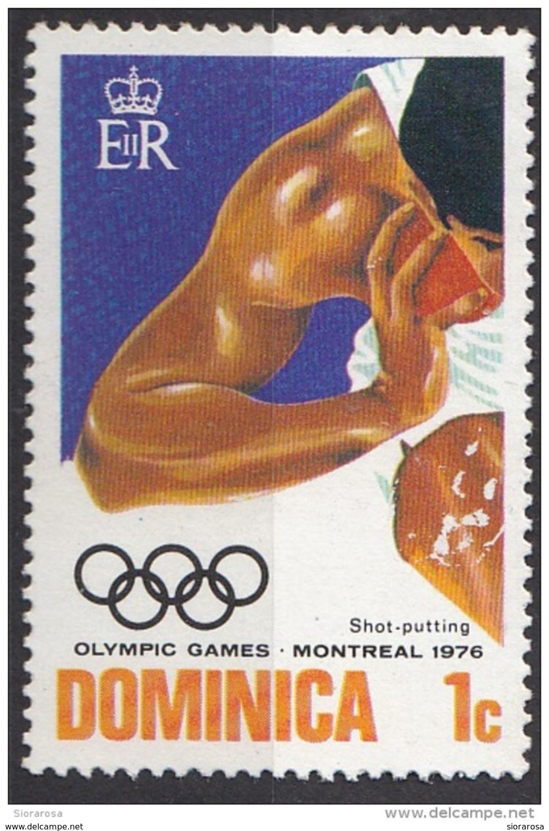479 Dominica 1976 Olimpiadi Lancio Del Peso Used - Pesistica