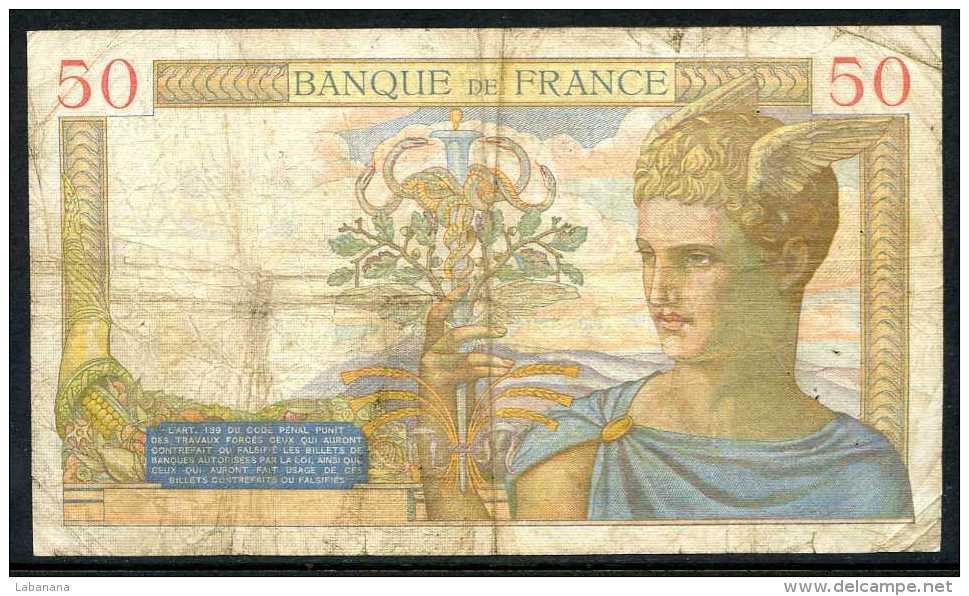 376-France Billet De 50 Francs 1936 DU L4628 - 50 F 1934-1940 ''Cérès''