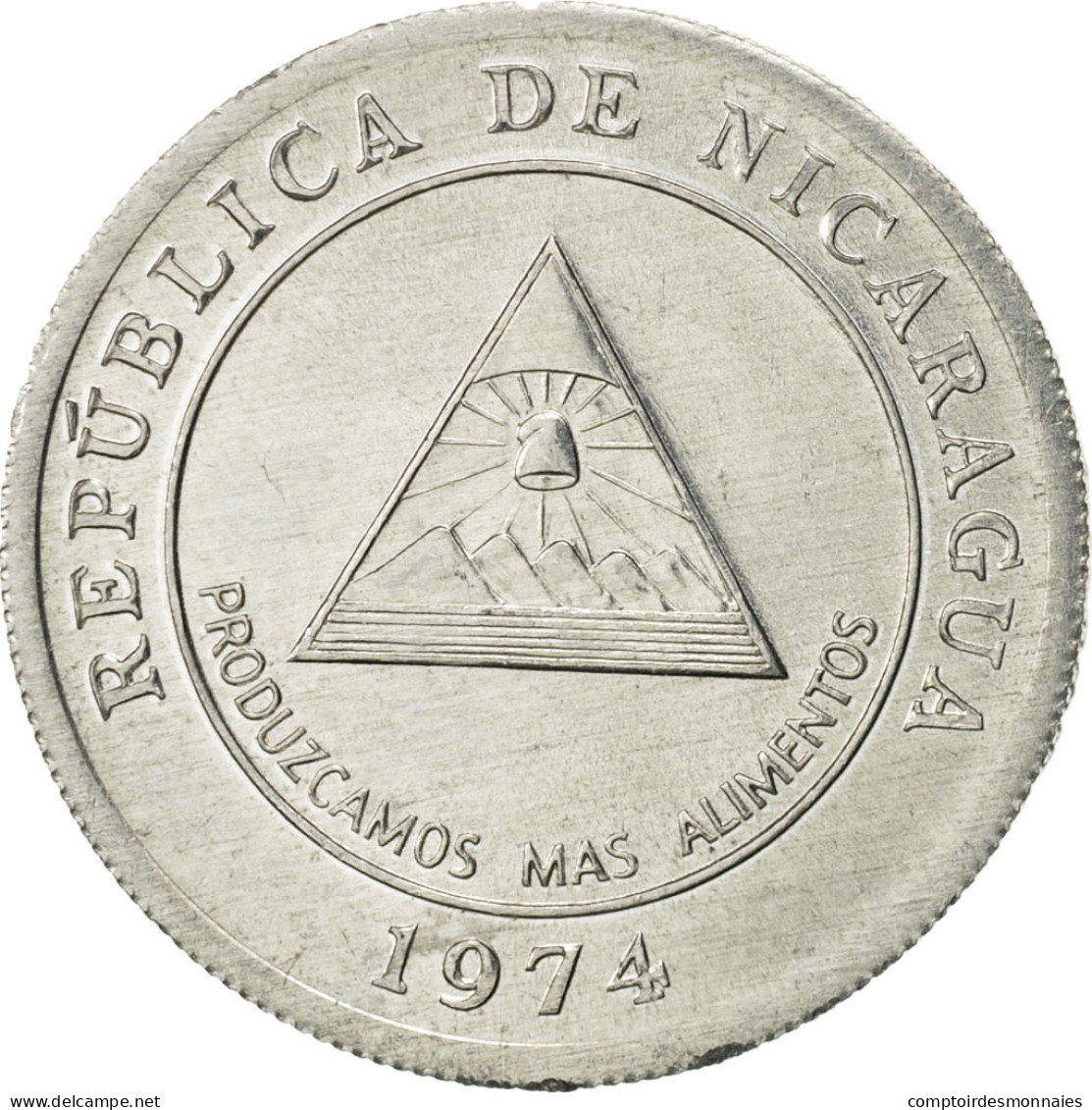 Monnaie, Nicaragua, 5 Centavos, 1974, SUP, Aluminium, KM:28 - Nicaragua