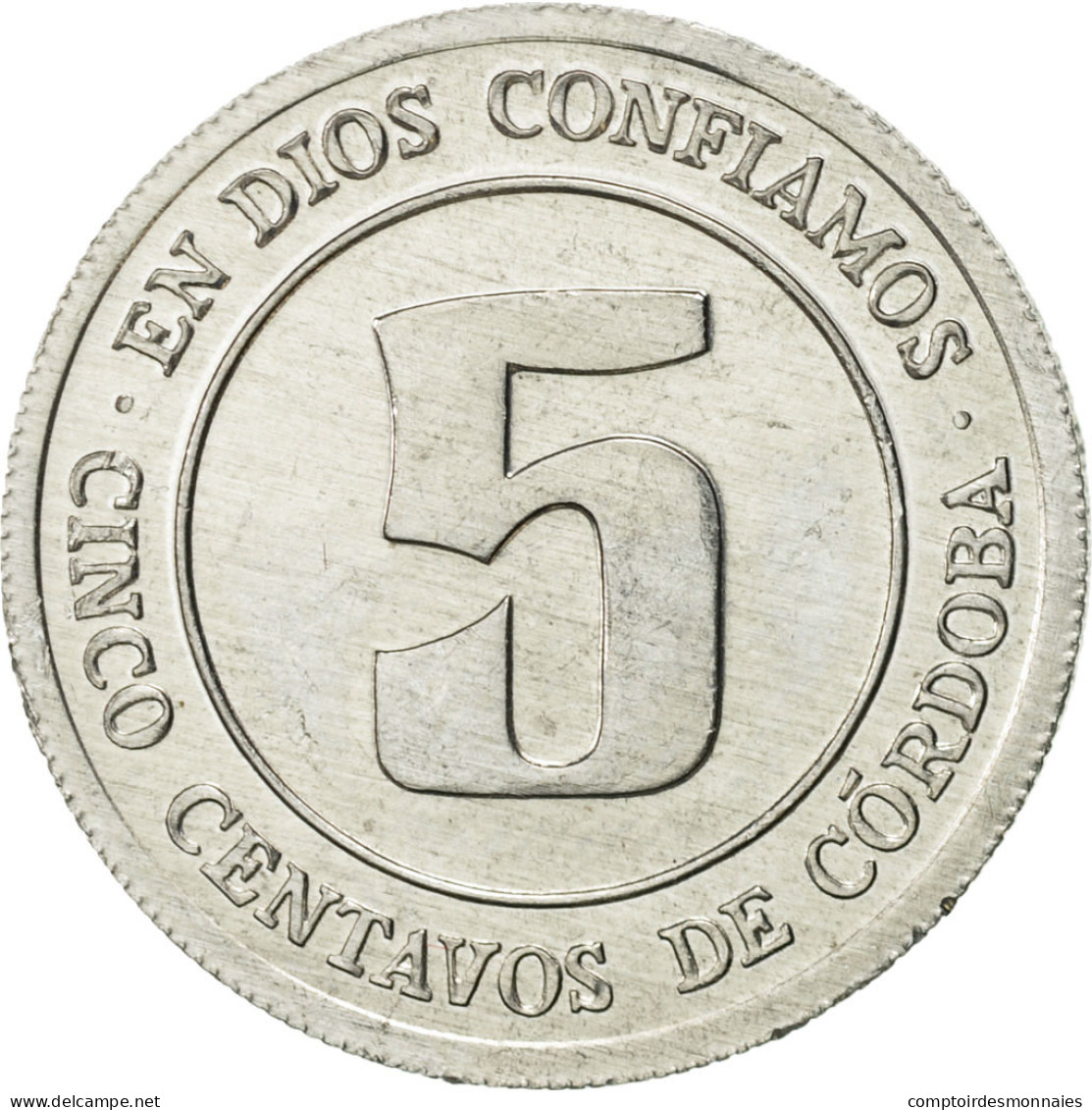 Monnaie, Nicaragua, 5 Centavos, 1974, SUP, Aluminium, KM:28 - Nicaragua