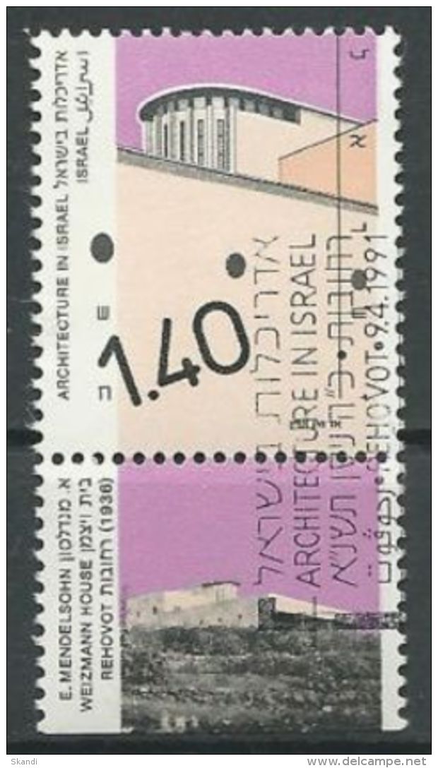 ISRAEL 1991 Mi-Nr. 1187 II O Used - Aus Abo - Gebruikt (met Tabs)