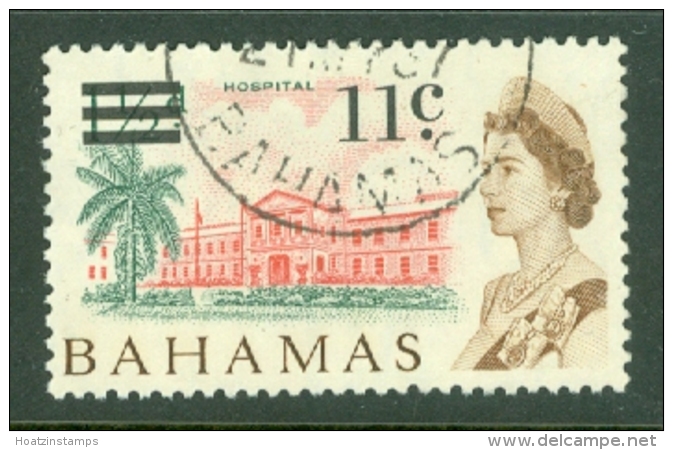 Bahamas: 1966   QE II - Decimal Currency - Surcharge   SG280    11c On 1&frac12;d     Used - 1963-1973 Autonomia Interna