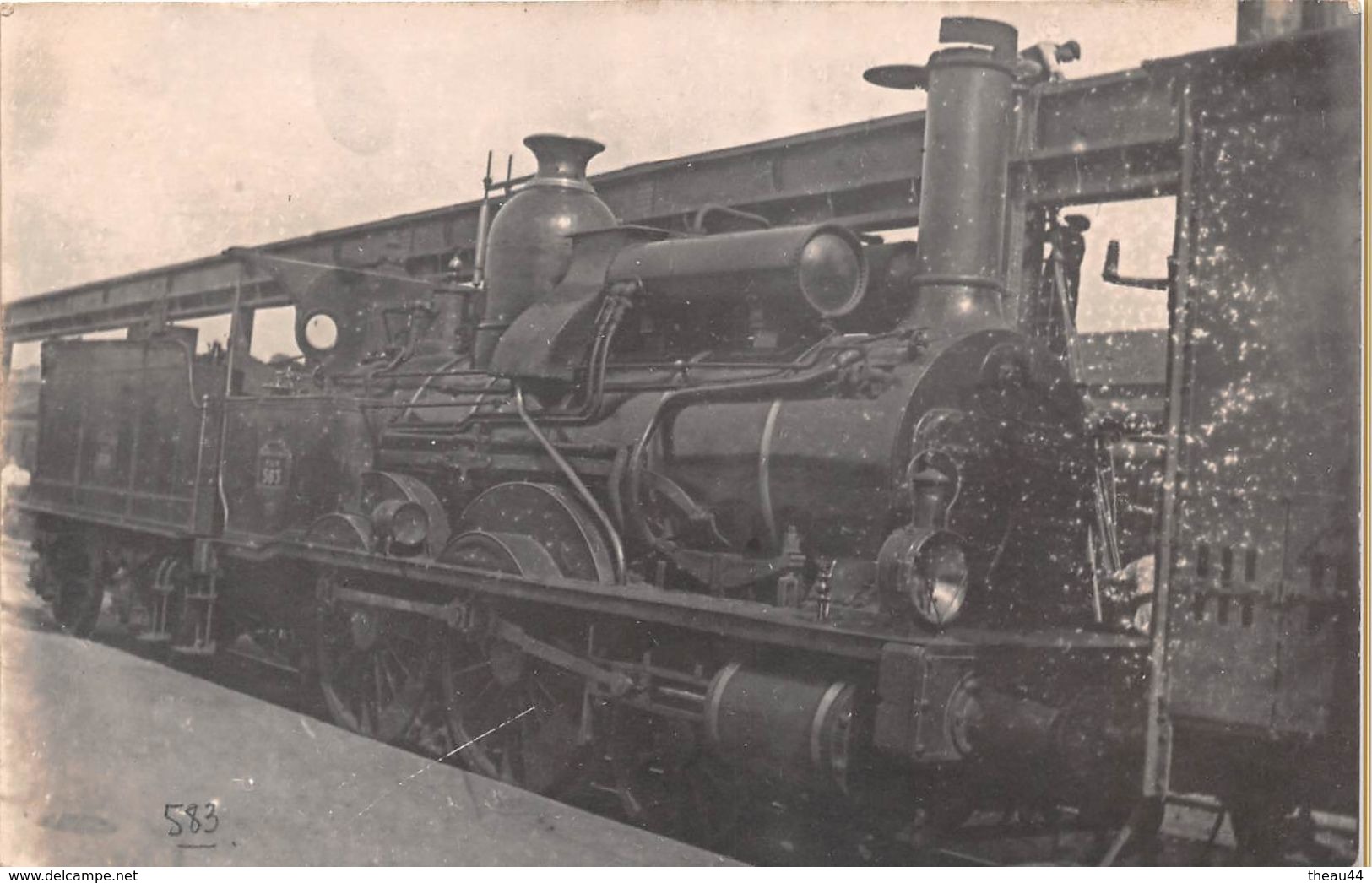 ¤¤  -  Carte-Photo Non Située   -  Chemin De Fer  -  Locomotive N° 583  Du P.L.M    -  ¤¤ - Materiale