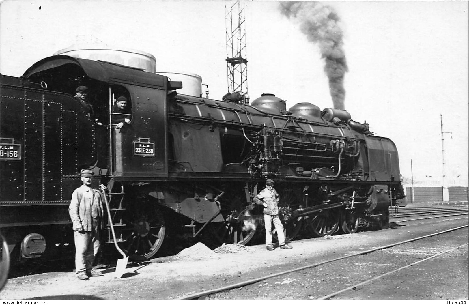 ¤¤  -  Carte-Photo Non Située   -  Chemin De Fer  -  Locomotive N°231 F. 238 Du P.L.M En Gare , Cheminots   -  ¤¤ - Materiale