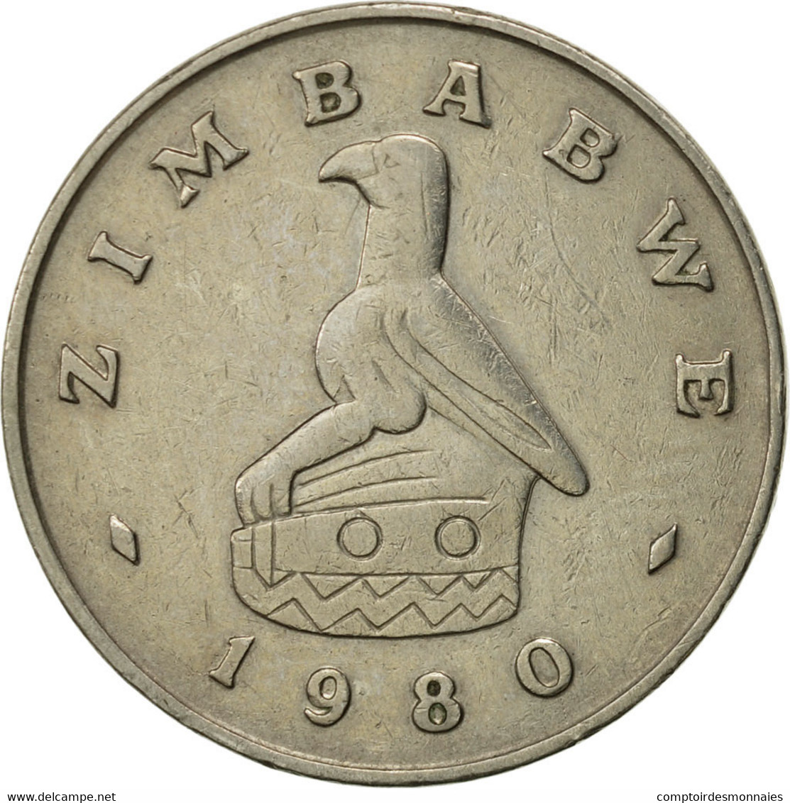 Monnaie, Zimbabwe, 20 Cents, 1980, TTB, Copper-nickel, KM:4 - Zimbabwe