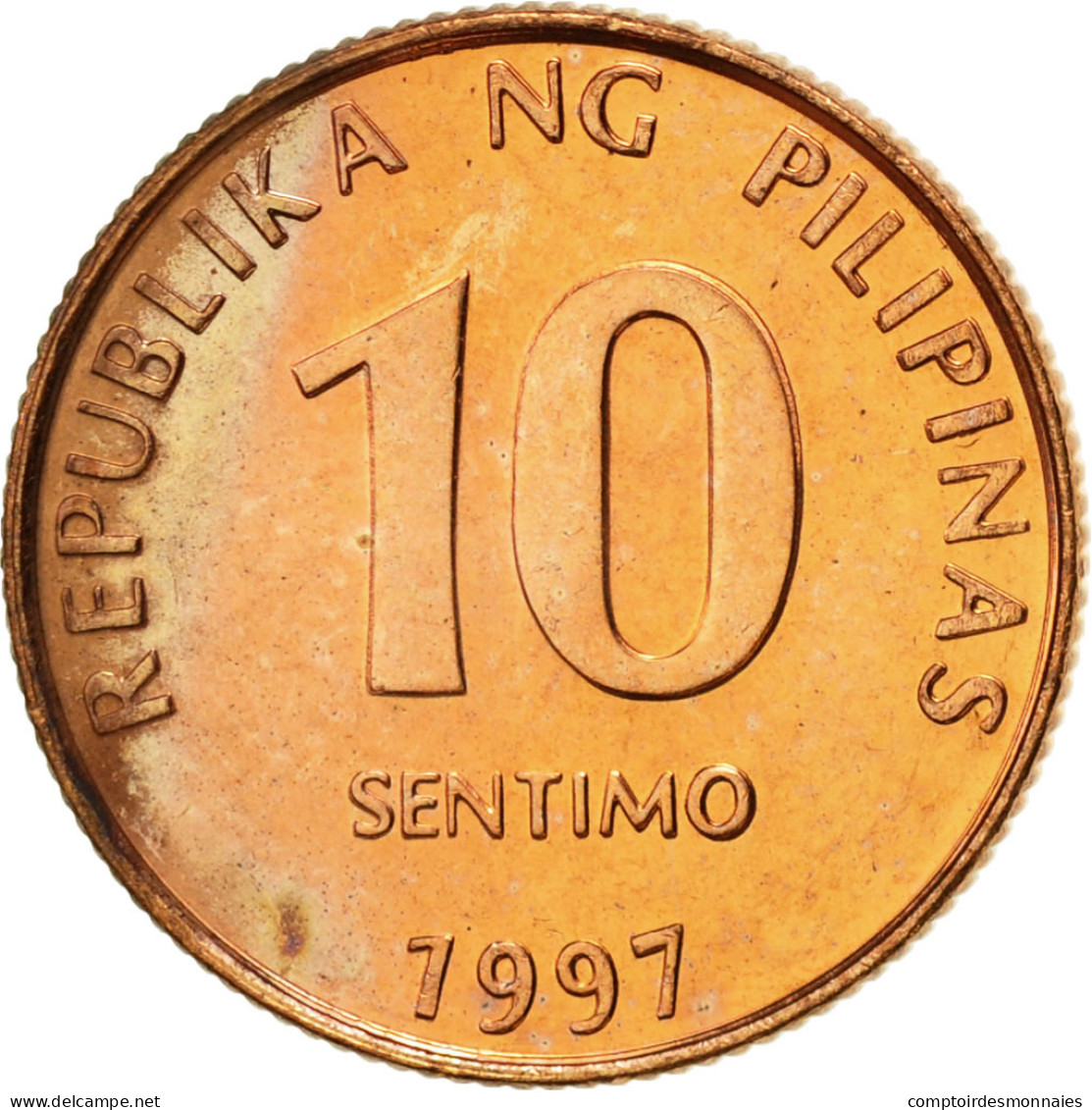 Monnaie, Philippines, 10 Sentimos, 1997, SUP, Copper Plated Steel, KM:270.1 - Philippines