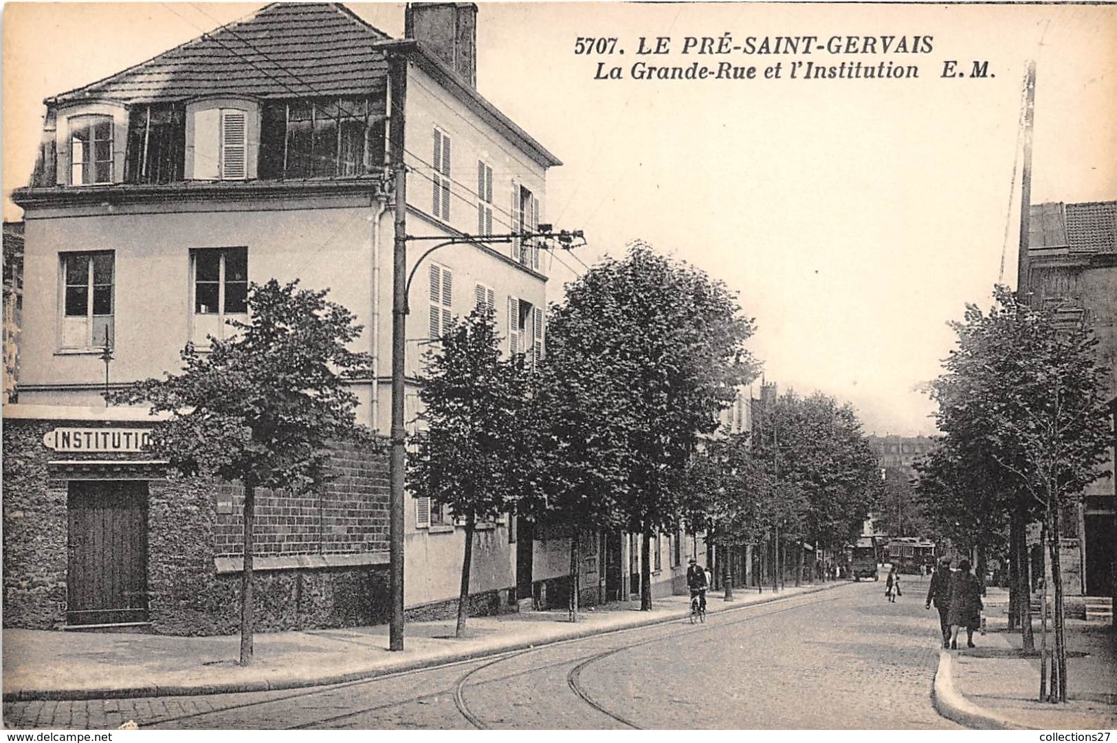 93-LE-PRE-SAINT-GERVAIS- LA GRANDE RUE ET L'INSTITUTION - Le Pre Saint Gervais