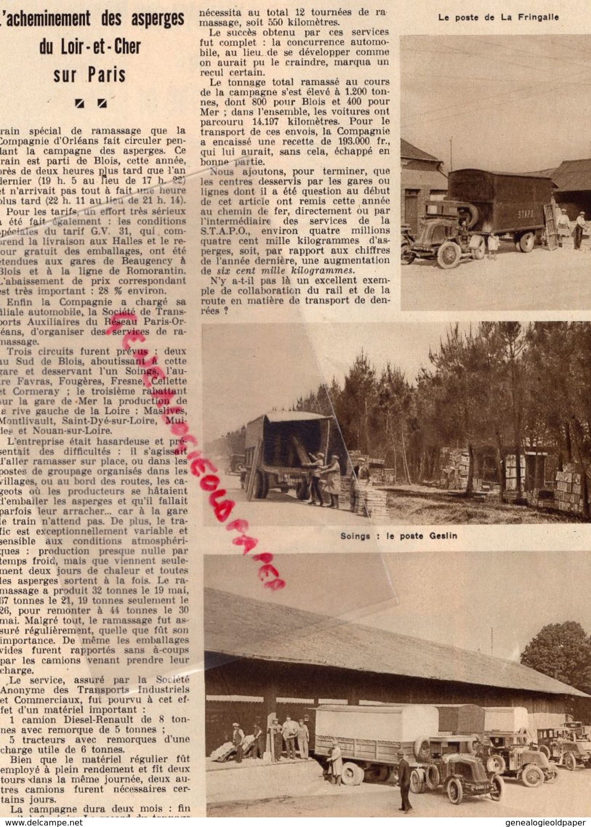 REVUE P.O.N° 22-1932-MADRID-AUBIN-ARGENTON-GARE-FORET-AUTOBUS-ASPERGES SOINGS-BLOIS-MAROC-FEZ-RABAT-MEKNES-CHAMPROSAY