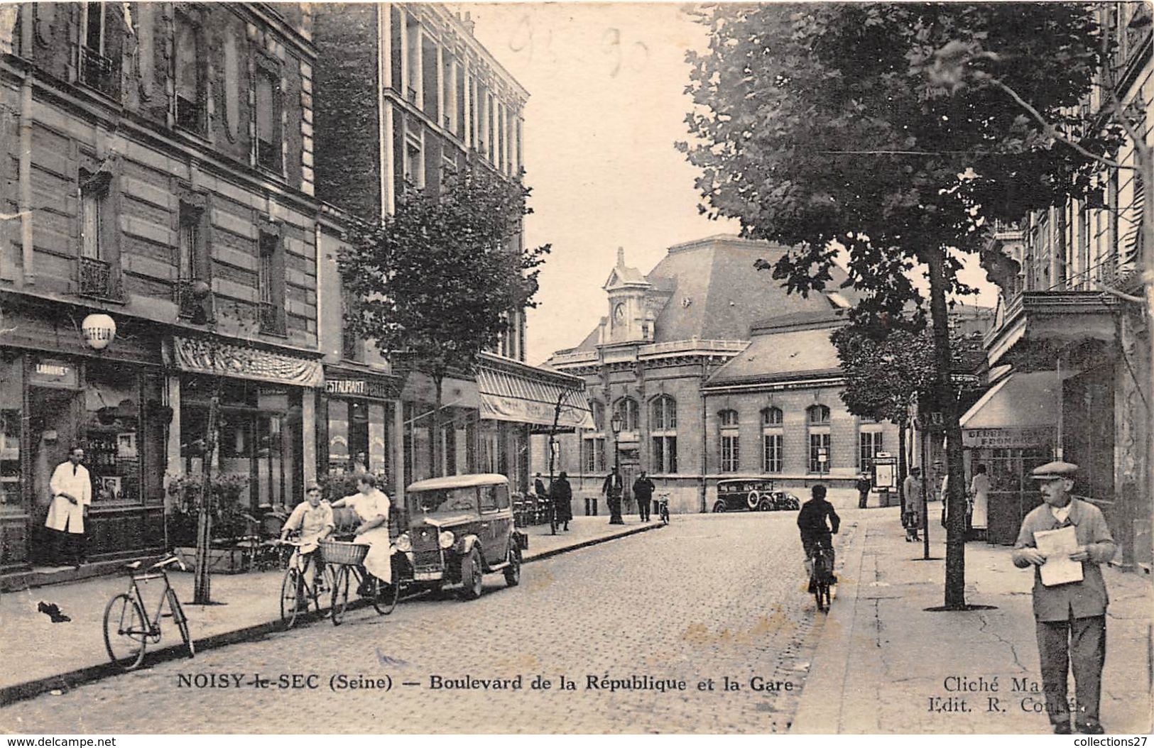 93-NOISY-LE-SEC- BOULVARD DE LA REPUBLIQUE ET LA GARE - Noisy Le Sec