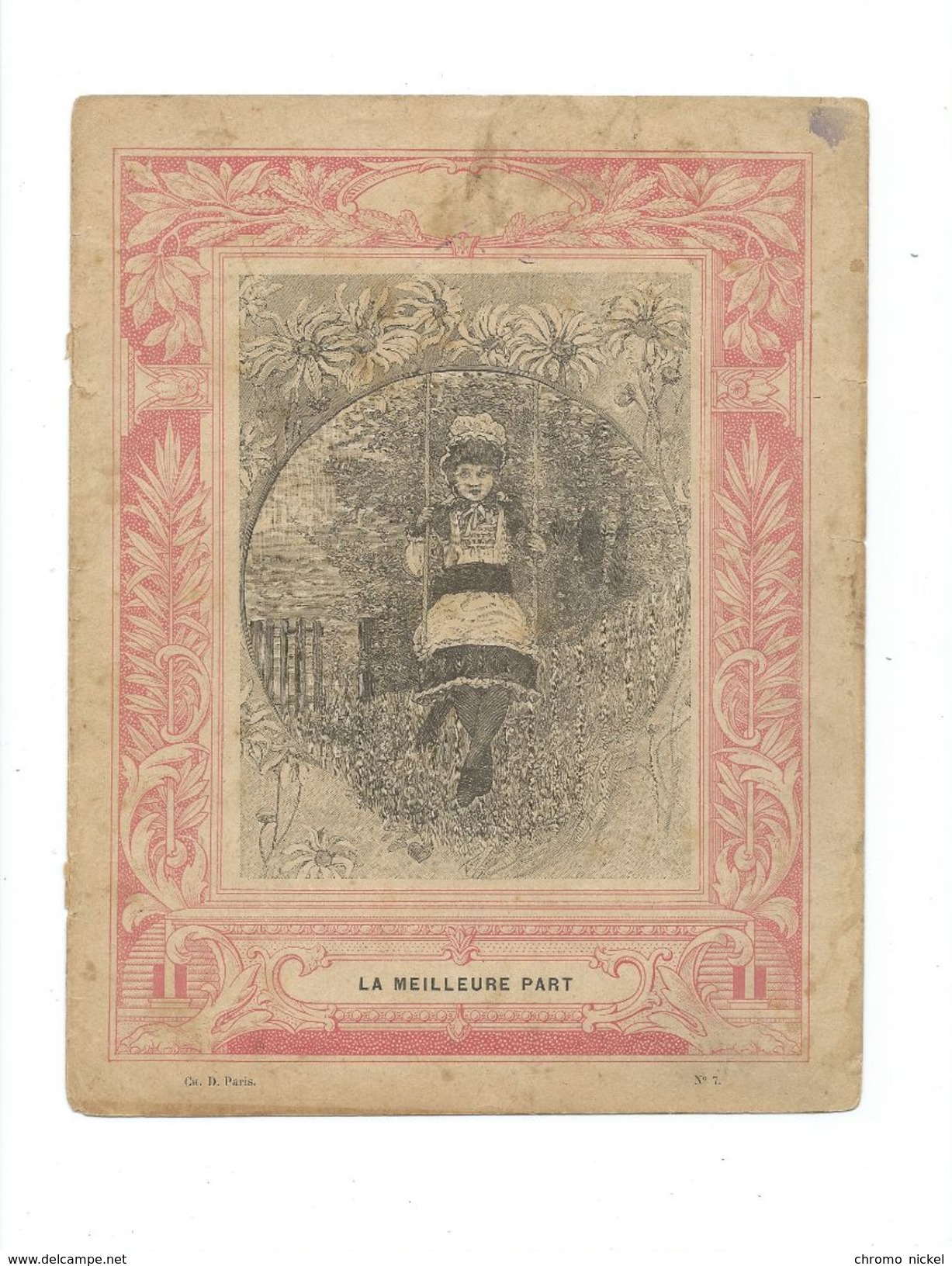 L'ÉCOLIER ILLUSTRÉ La Meilleure Part Protège-cahier Couverture 220 X 170 Mm Etat Bien RR. Imp. C. Lamy Paris - Enfants