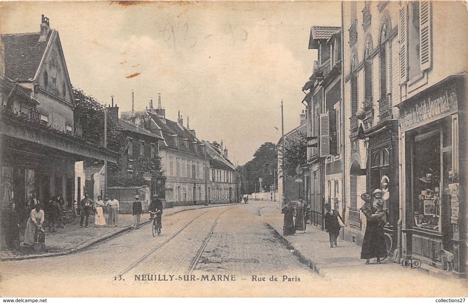 93-NEUILLY-SUR-MARNE- RUE DE PARIS - Neuilly Sur Marne