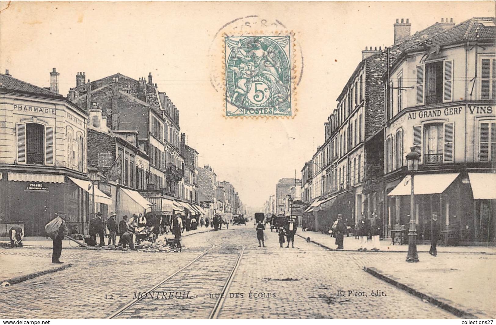 93-MONTREUIL- RUE DES ECOLES - Montreuil