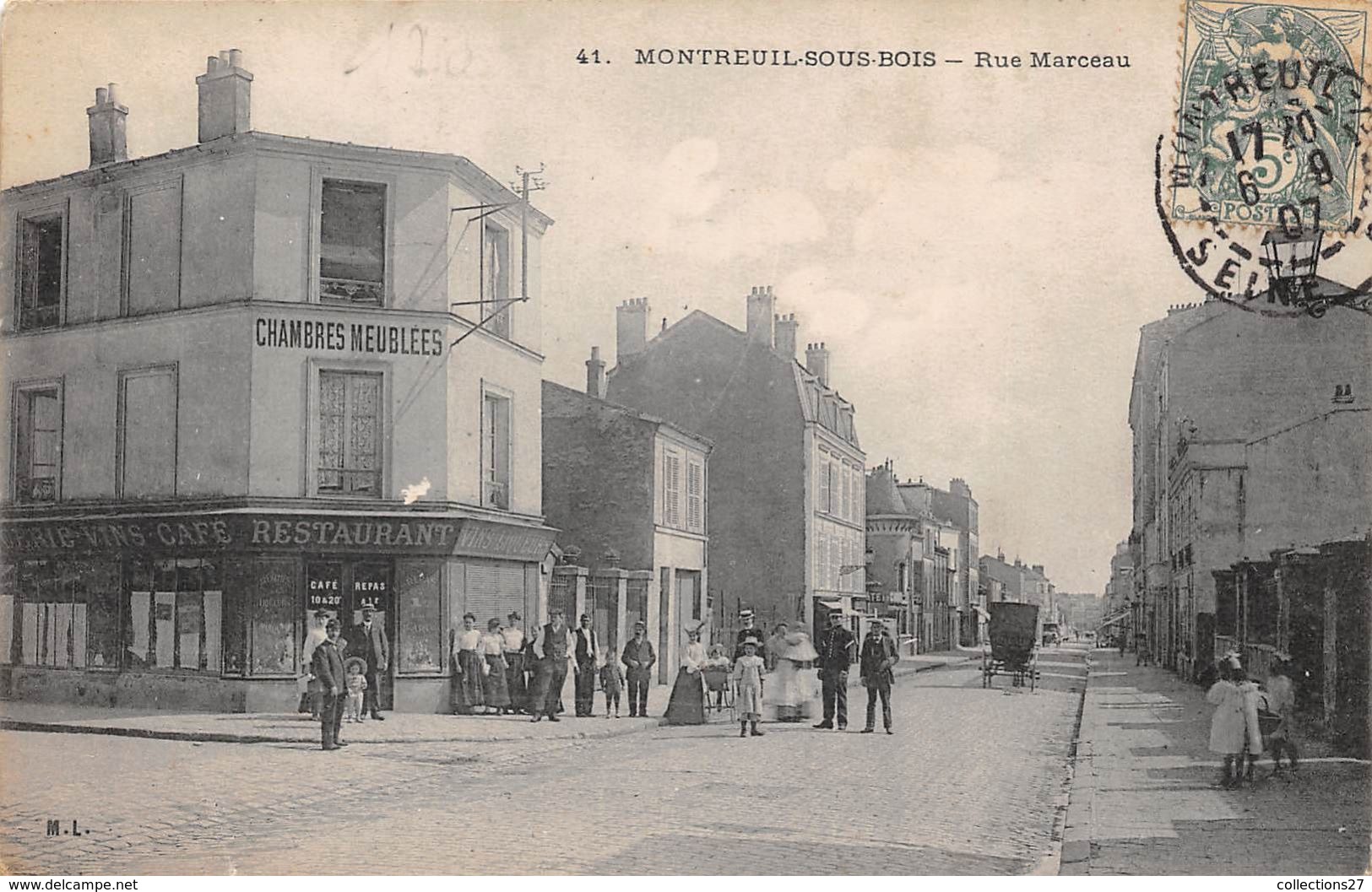 93-MONTREUIL-SOUS-BOIS- RUE MARCEAU - Montreuil