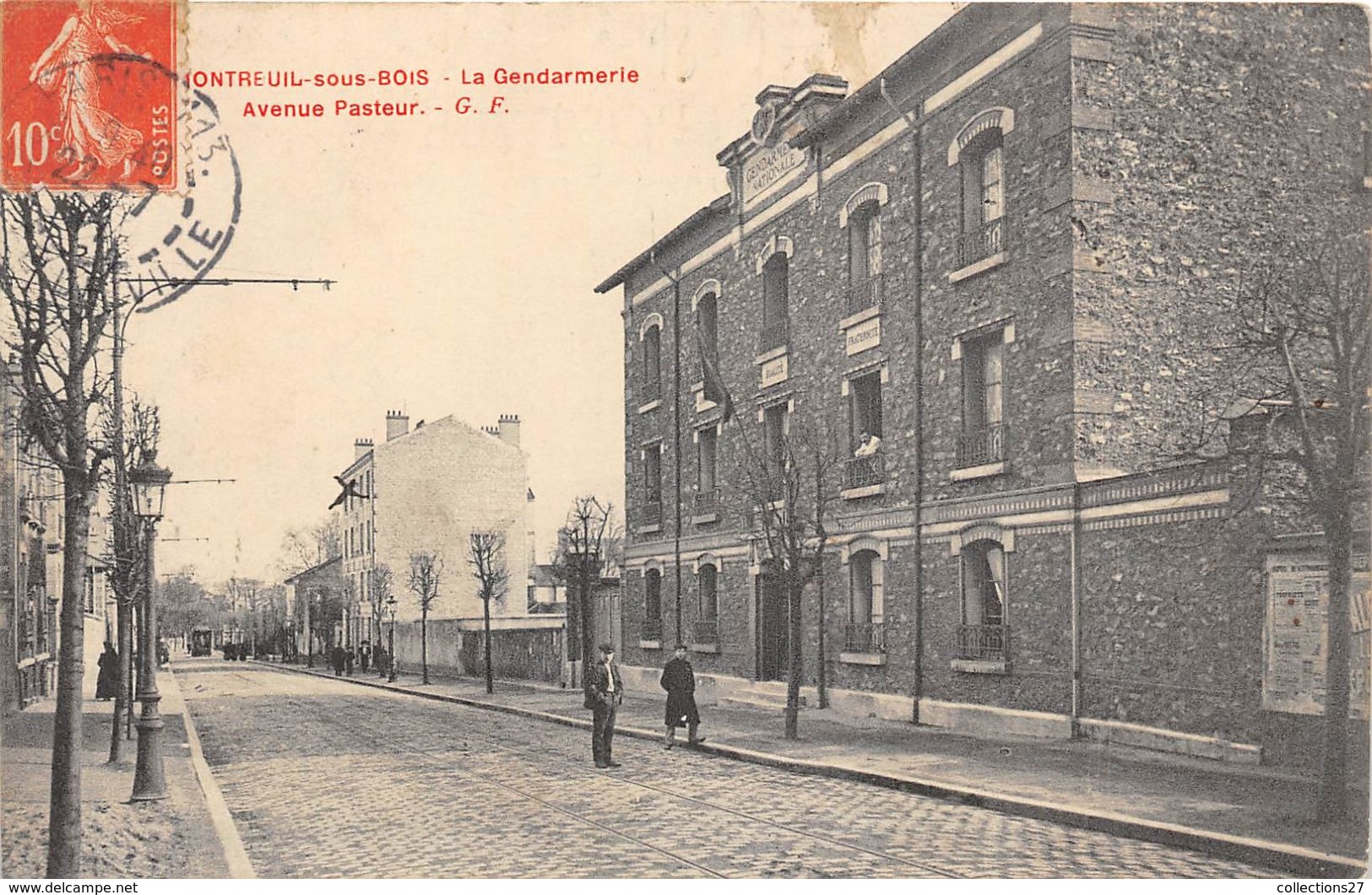 93-MONTREUIL-SOUS-BOIS- LA GENDARMERIE AVENUE PASTEUR - Montreuil