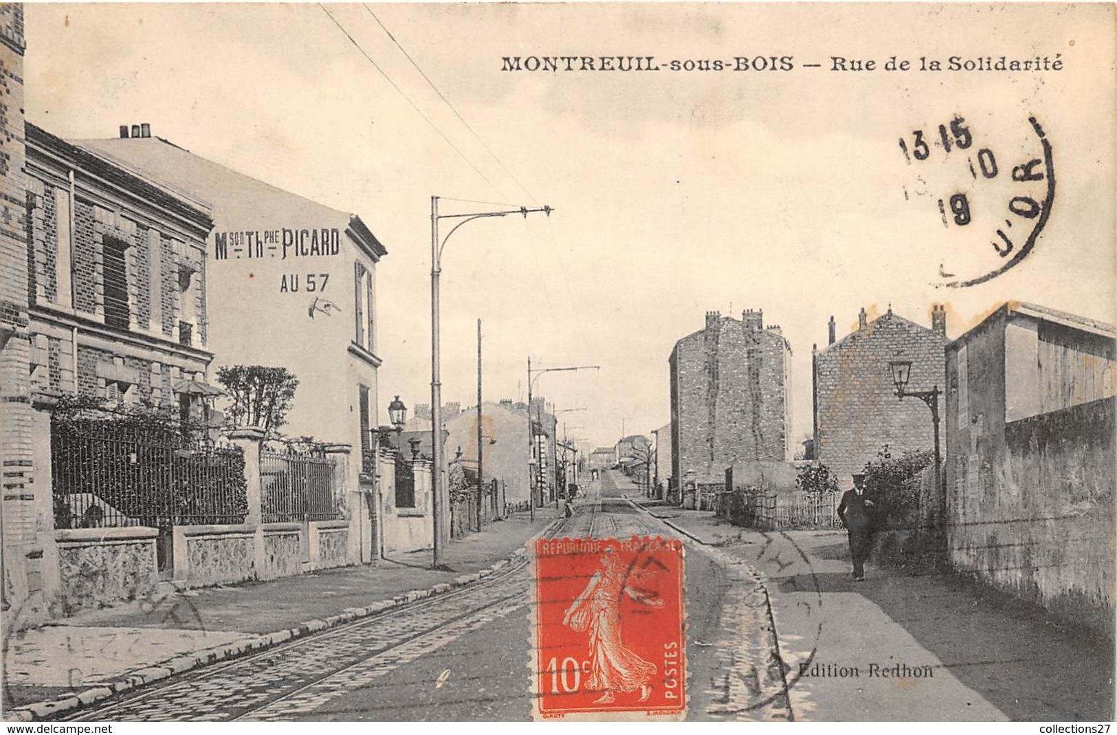 93-MONTREUIL- SOUS-BOIS- RUE DE LA SOLIDARITE - Montreuil