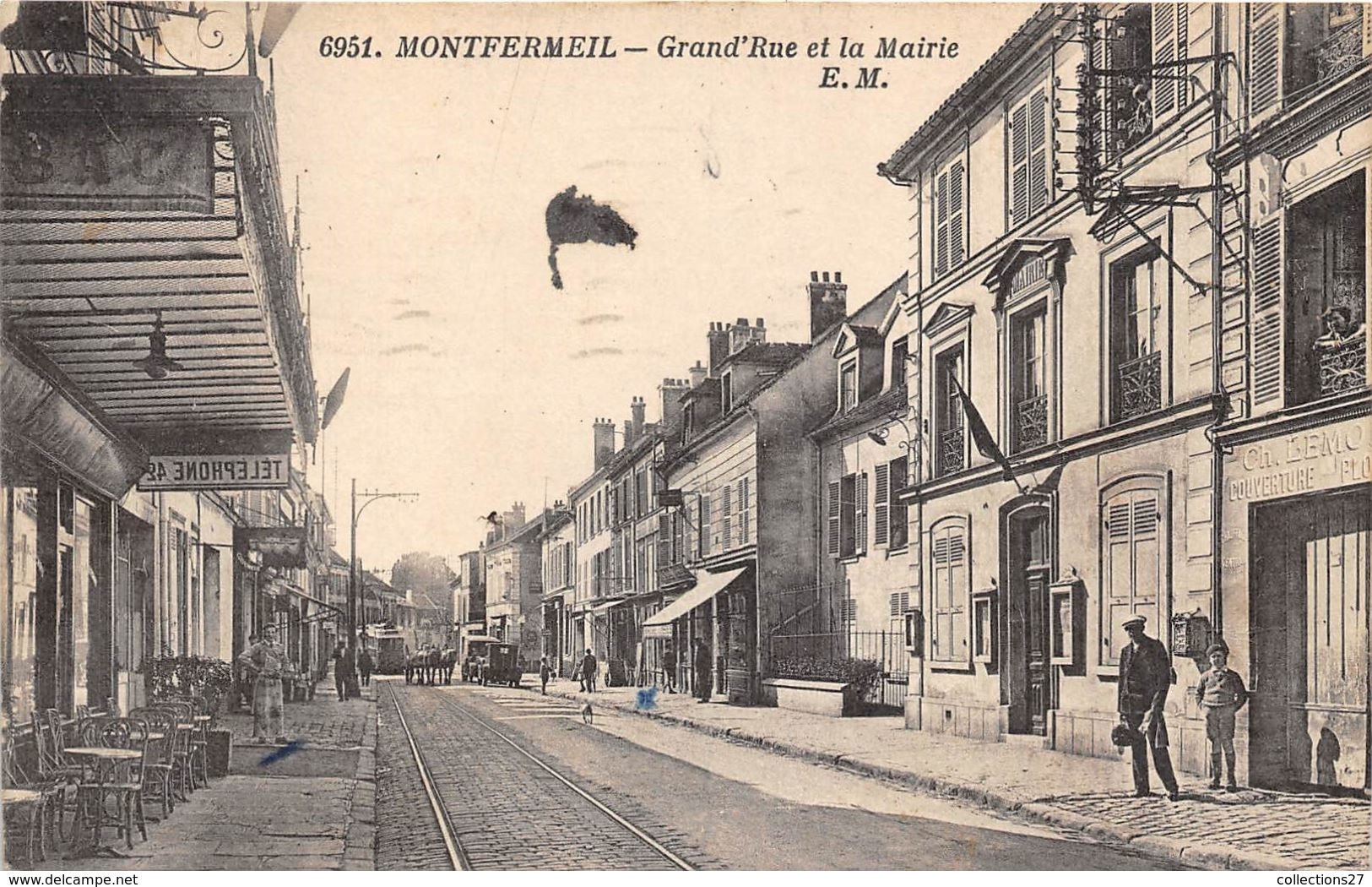 93-MONTFERMEIL- GRAND'RUE ET LA MAIRIE - Montfermeil