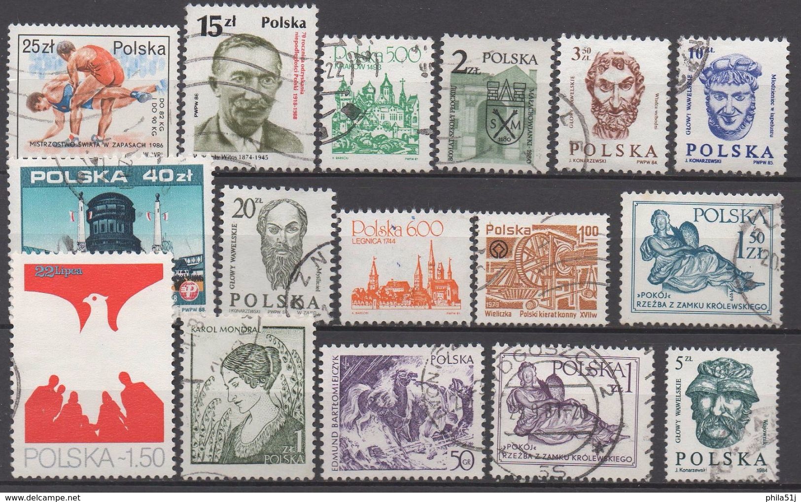 POLOGNE  N°LOT OBL VOIR SCAN - Collections