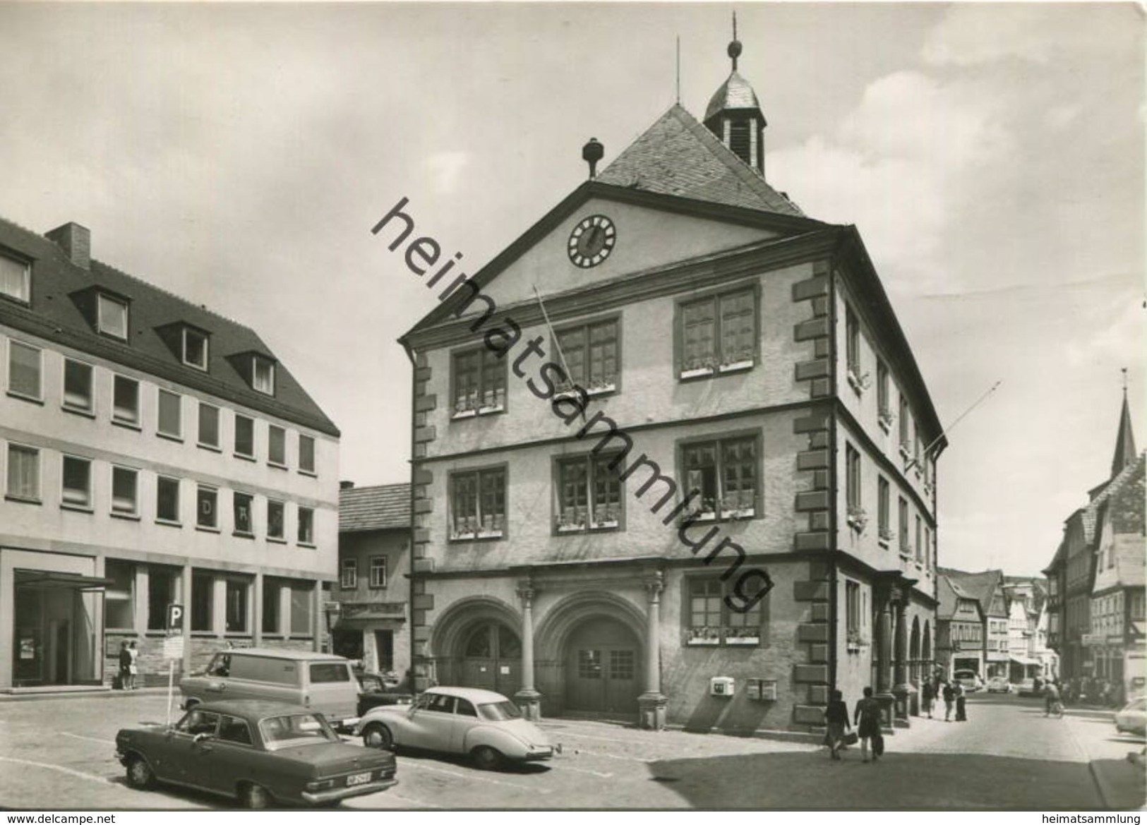 Lohr - Beim Rathaus - Foto-AK Grossformat - Verlag Gebr. Metz Tübingen - AK-Grossformat - Lohr