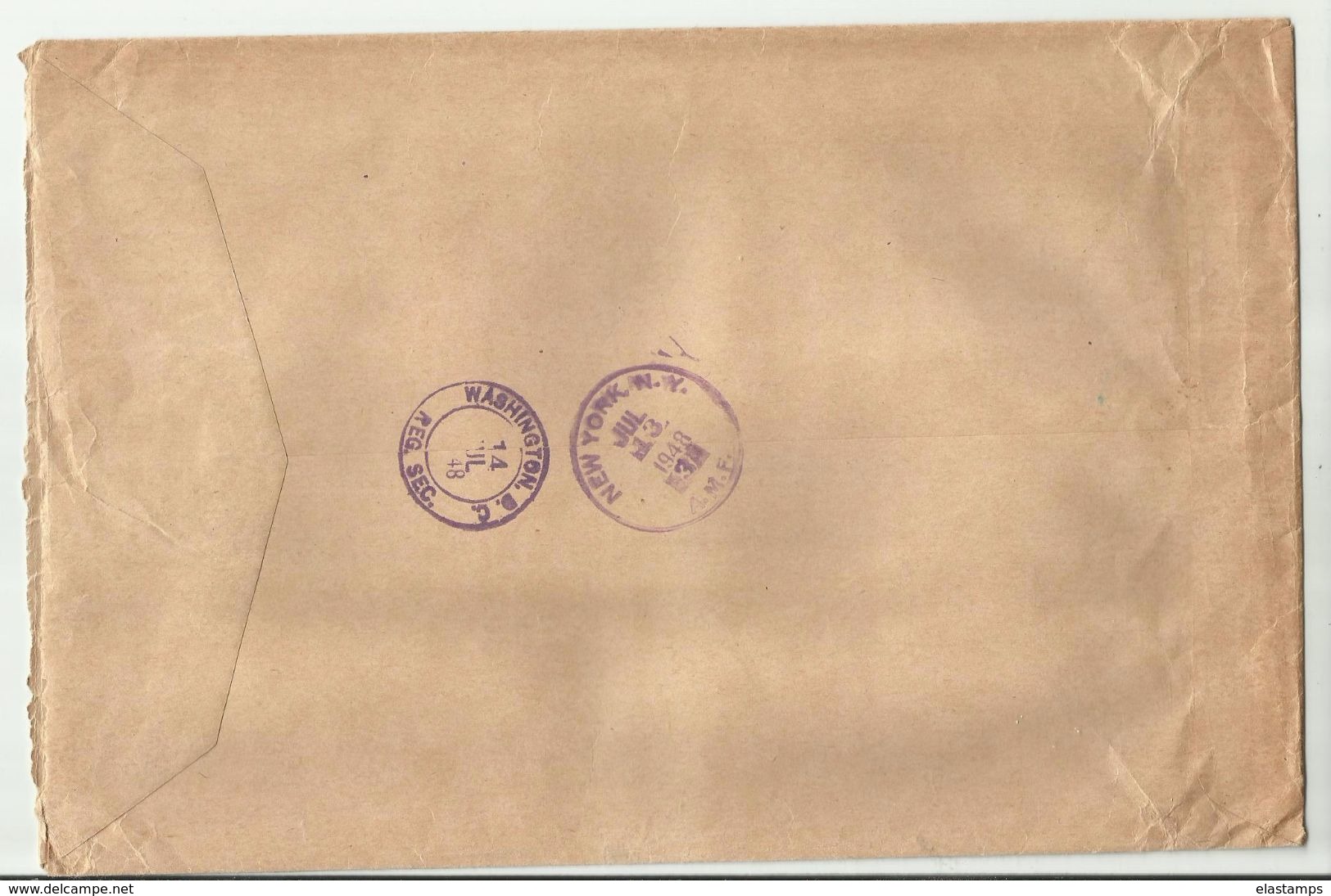 NORGE CV 1948 NACH WASHINGTON - Covers & Documents