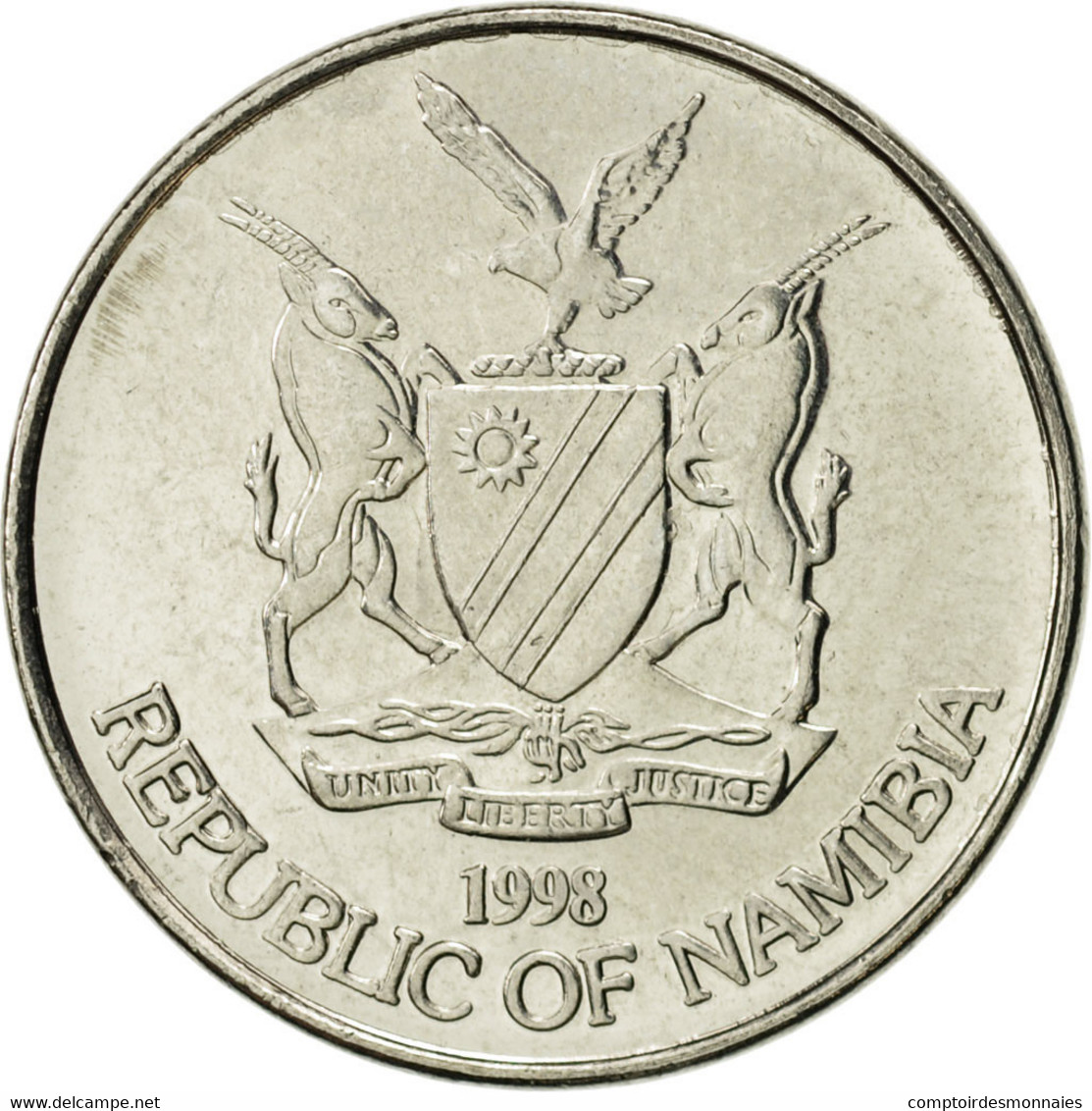 Monnaie, Namibia, 10 Cents, 1998, Vantaa, SUP, Nickel Plated Steel, KM:2 - Namibië