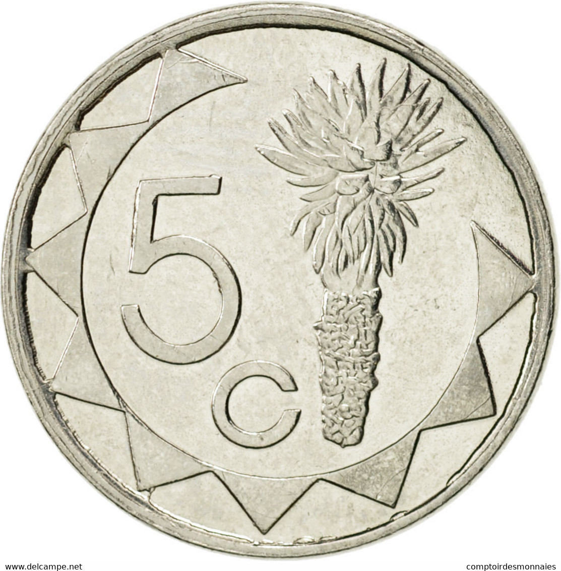 Monnaie, Namibia, 5 Cents, 1993, Vantaa, SUP, Nickel Plated Steel, KM:1 - Namibië