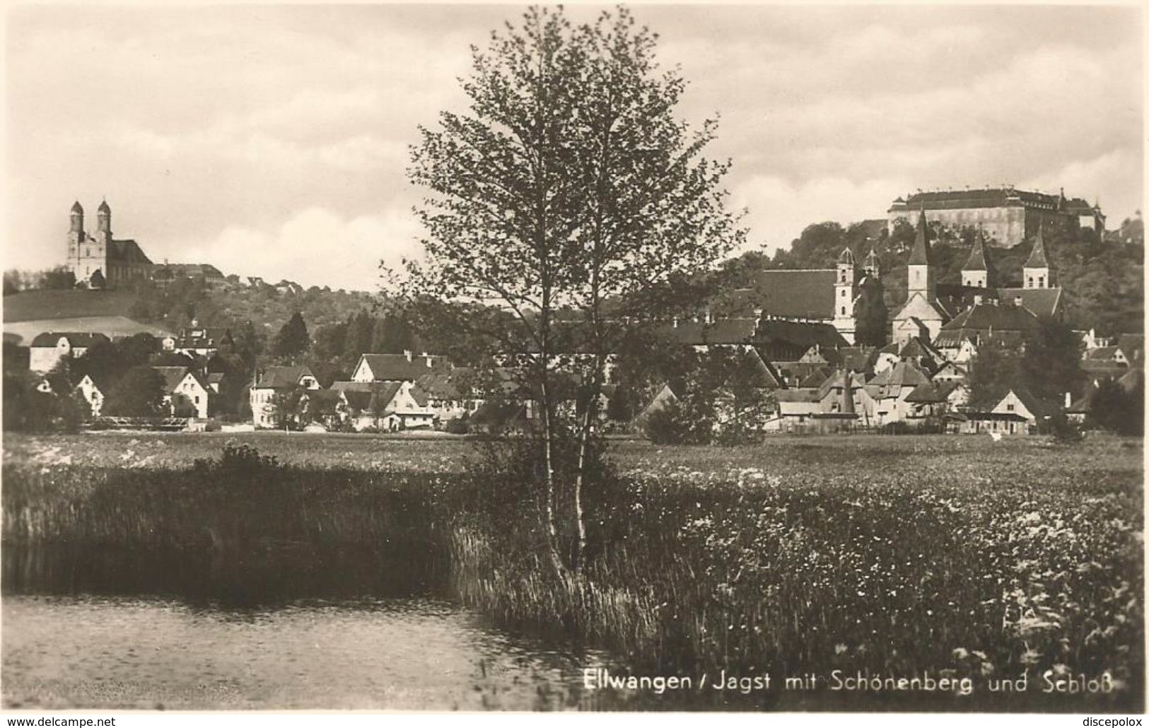 Z3202 Ellwangen - Jagst Mit Schoneberg Und Schloss / Non Viaggiata - Ellwangen