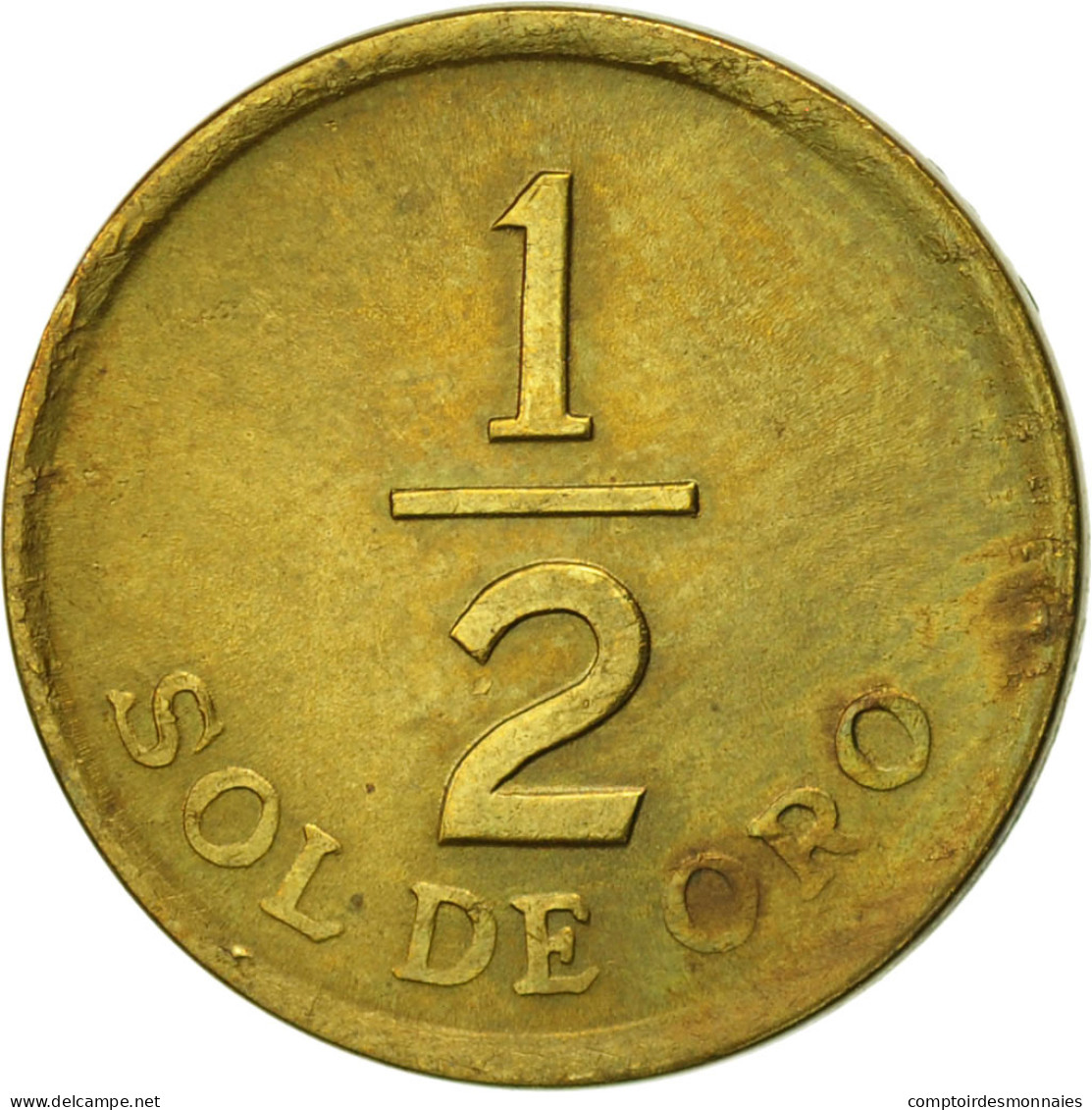 Monnaie, Pérou, 1/2 Sol, 1976, TTB+, Laiton, KM:265 - Perú