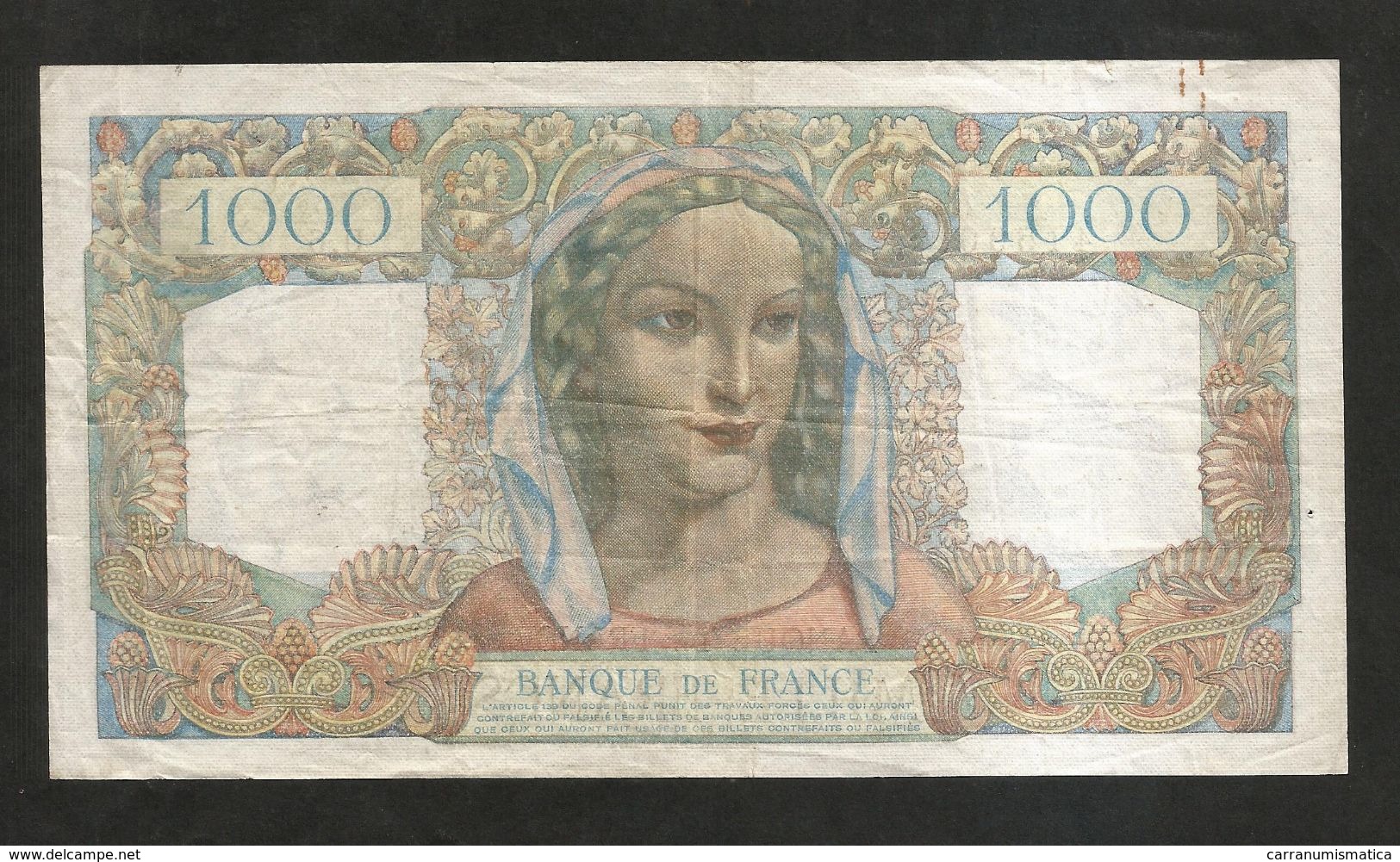 FRANCE - BANQUE De FRANCE - 1000 Francs MINERVE Et HERCULE - (F. 12 - 4 - 1945) - 1 000 F 1945-1950 ''Minerve Et Hercule''