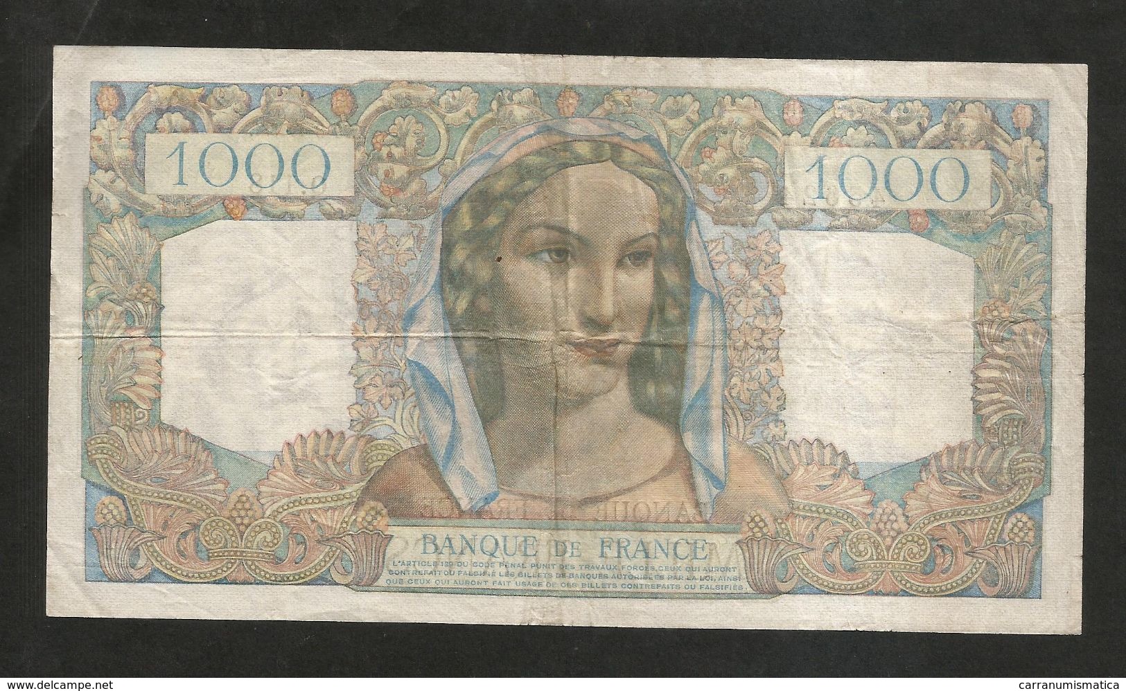 FRANCE - BANQUE De FRANCE - 1000 Francs MINERVE Et HERCULE - (X. 23 - 8 - 1945) - 1 000 F 1945-1950 ''Minerve Et Hercule''