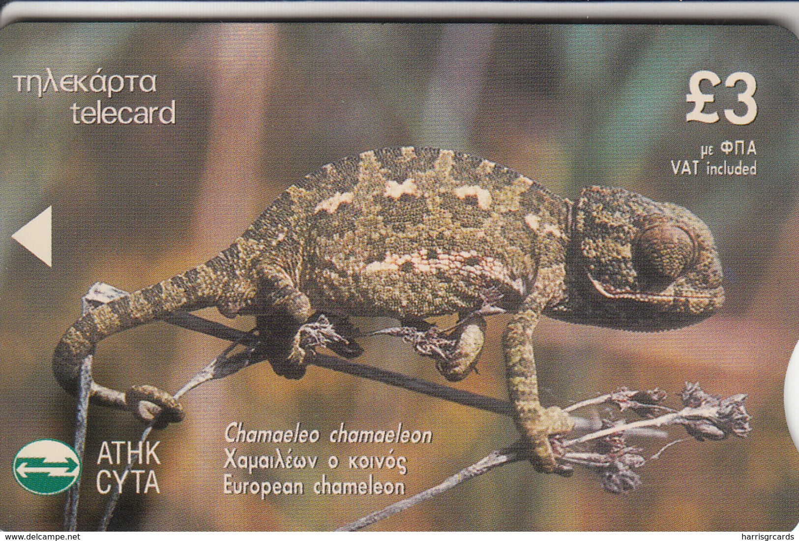 CYPRUS - European Chameleon/Troodos Lizard, 04/02, Sample No Chip And No CN - Chipre