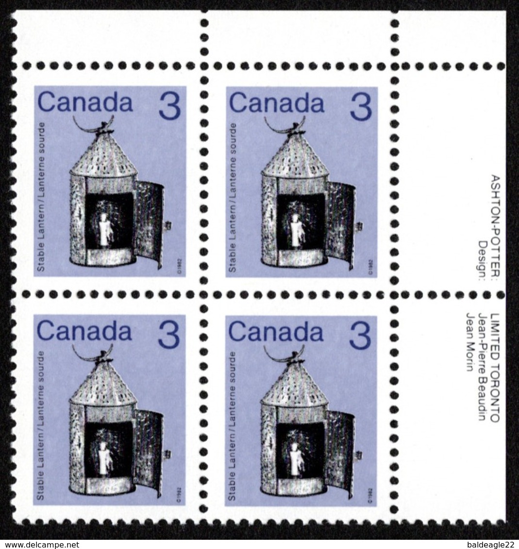 Canada - Scott #919 MNH - Corner Block - Unused Stamps