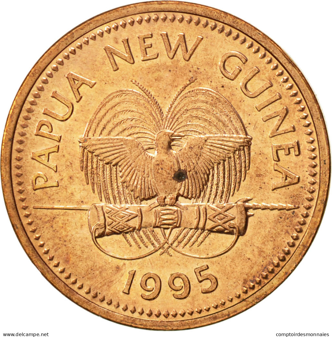 Monnaie, Papua New Guinea, Toea, 1995, SUP, Bronze, KM:1 - Papouasie-Nouvelle-Guinée