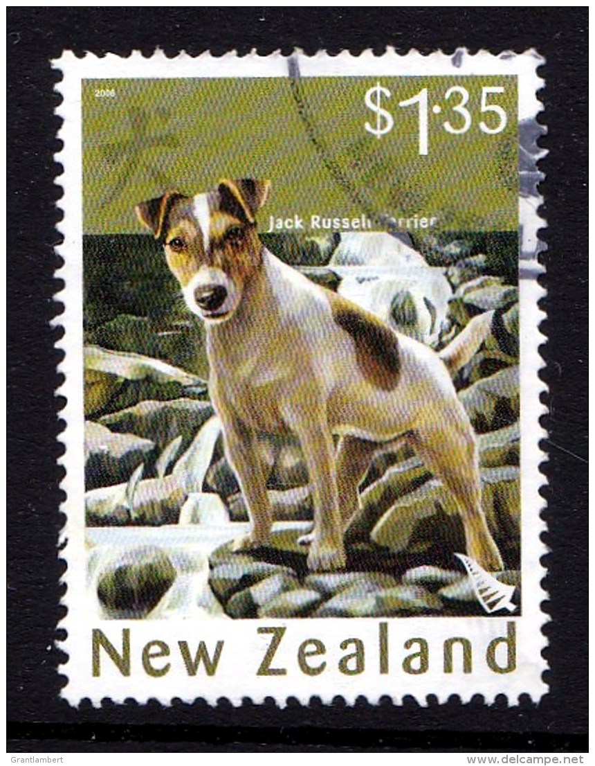 New Zealand 2006 Year Of The Dog $1.35 Jack Russell Used - - Used Stamps