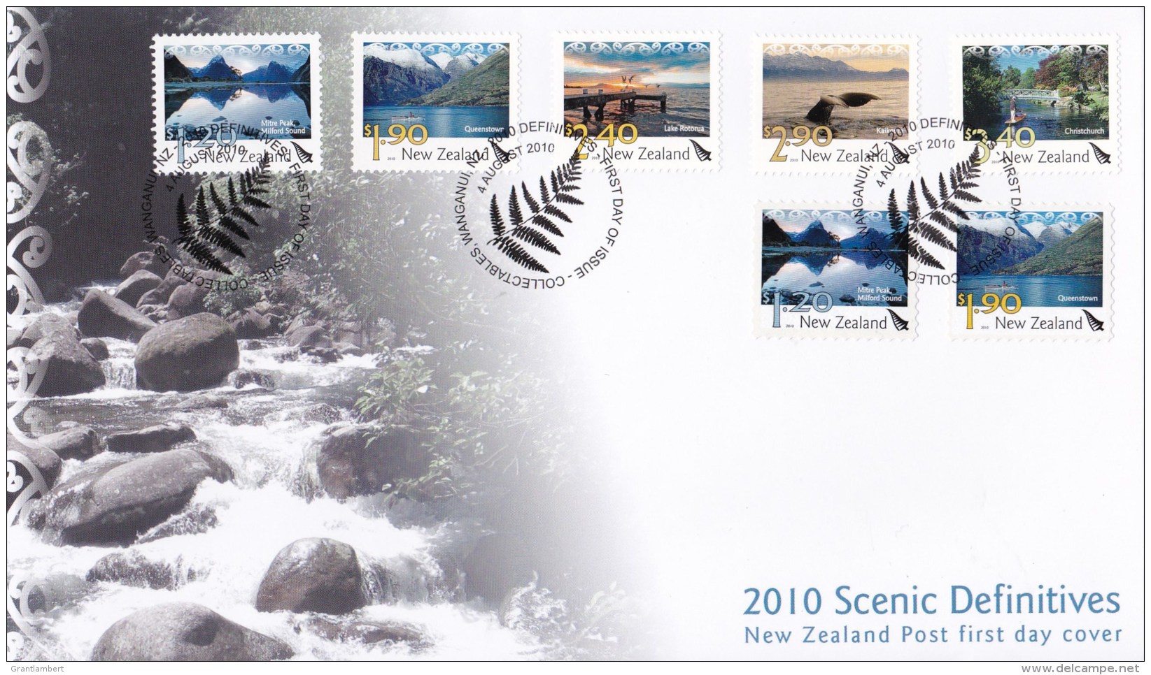 New Zealand 2010 Scenic Definitives FDC - FDC