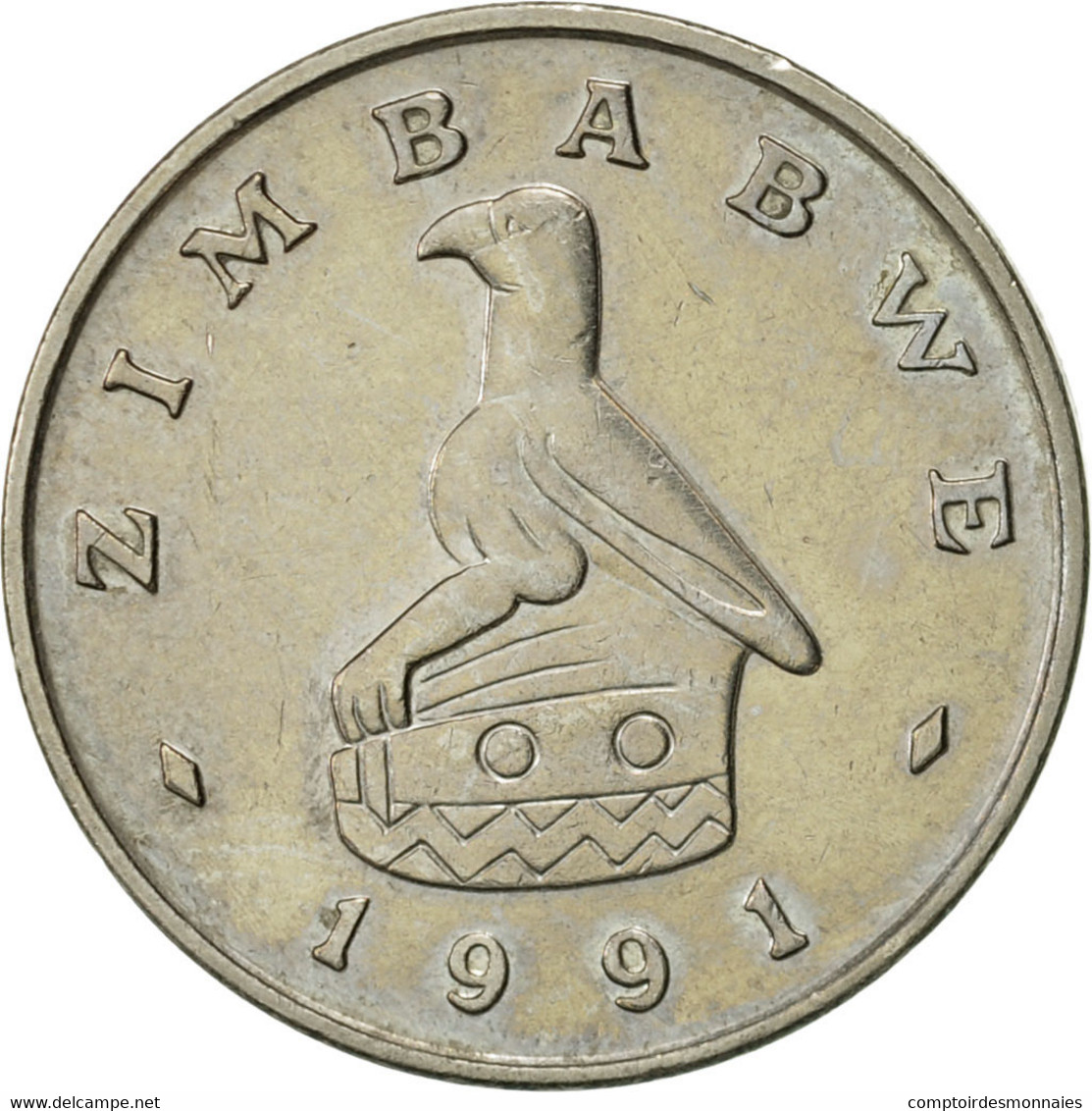 Monnaie, Zimbabwe, 10 Cents, 1991, TTB, Copper-nickel, KM:3 - Simbabwe