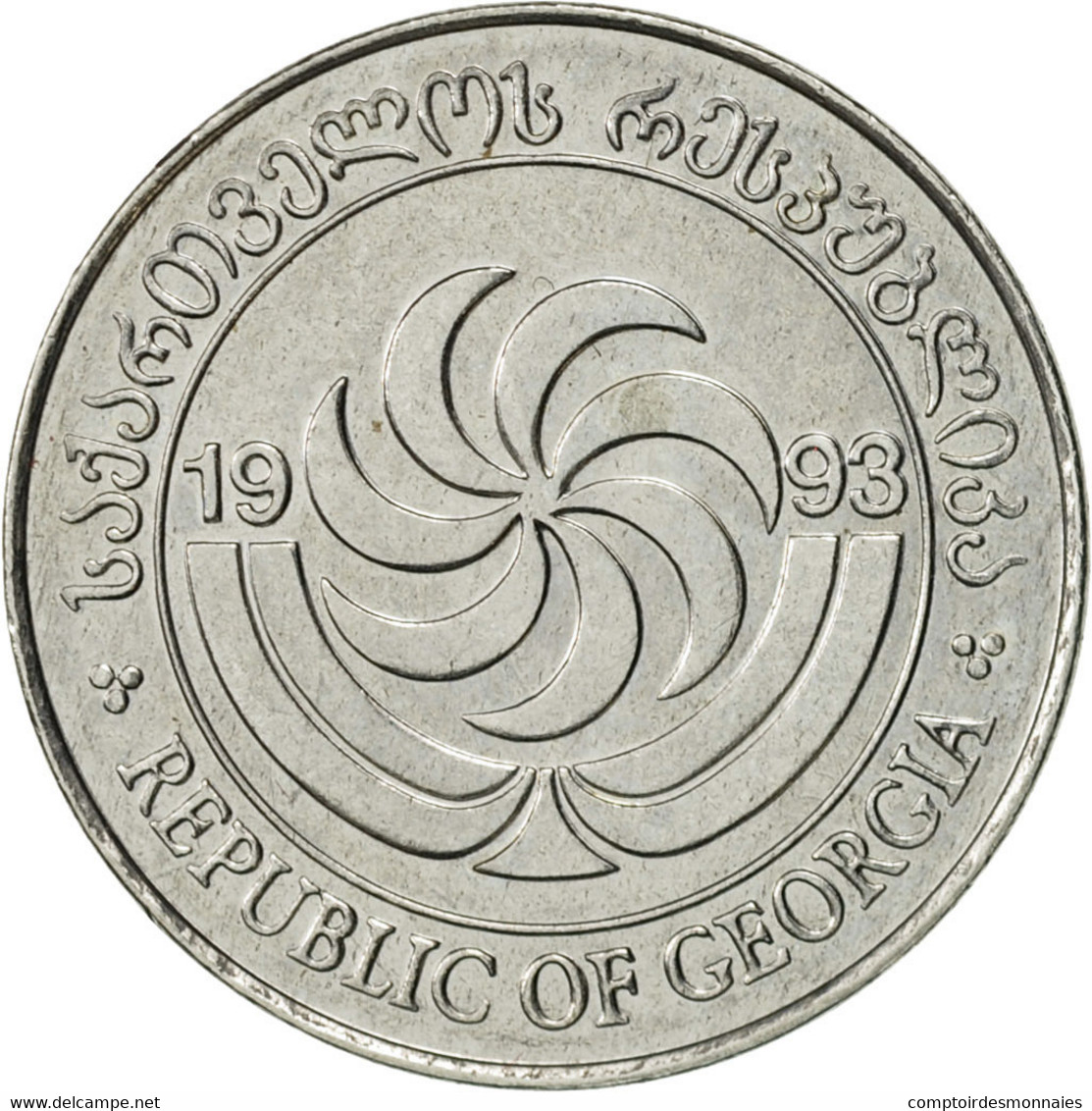 Monnaie, Géorgie, 5 Thetri, 1993, SUP, Stainless Steel, KM:78 - Georgië