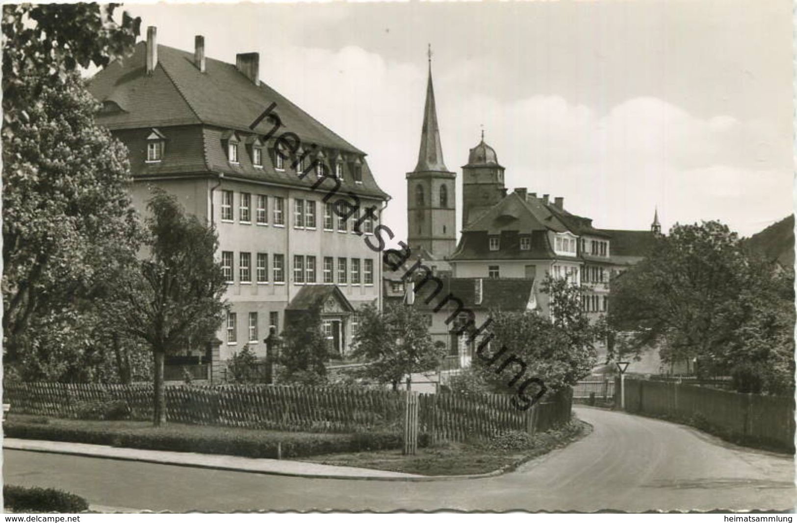 Lohr Am Main - An Der Knabenvolksschule - Foto-AK - Verlag Schöning & Co. Lübeck - Lohr