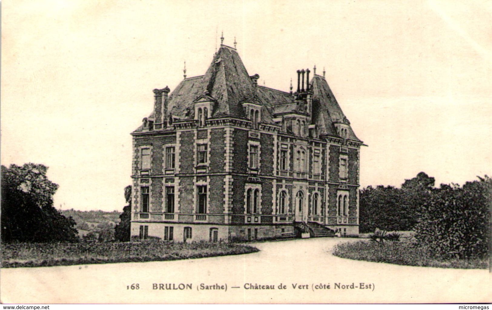BRULON (Sarthe) - Château De Vert (côté Nord-Est) - Brulon
