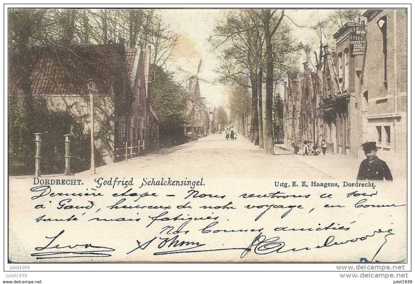 DORDRECHT ..-- Godfried Schalckensingel . 1902 Vers BEAUMONT ( Capitaine Comm . Artillerie E. BRICUSSE ) .  Voir Verso . - Dordrecht